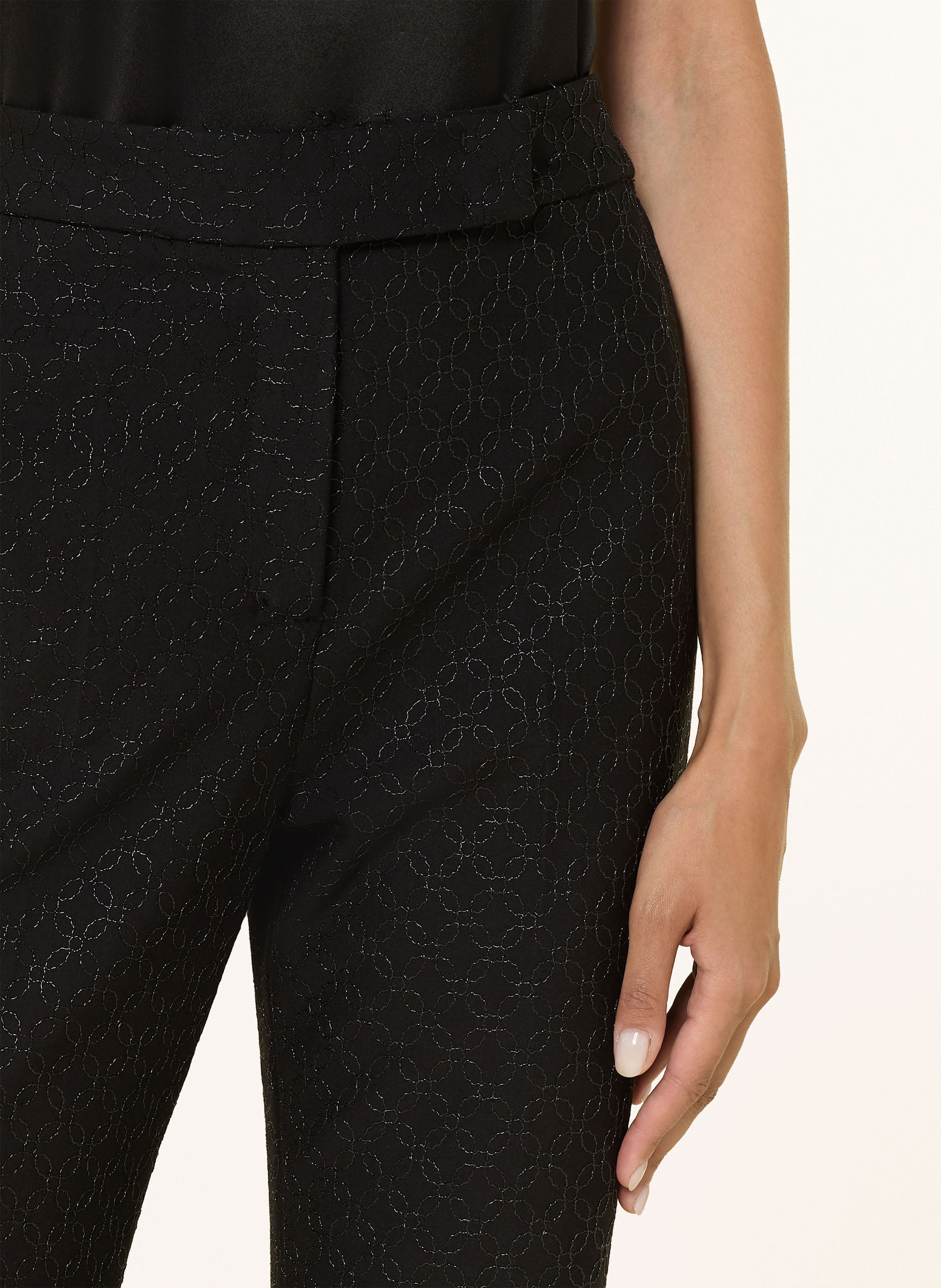 Thumbnail - Dorothee Schumacher Hose Sparkling Emotions Mit Pailletten Und Schmucksteinen schwarz