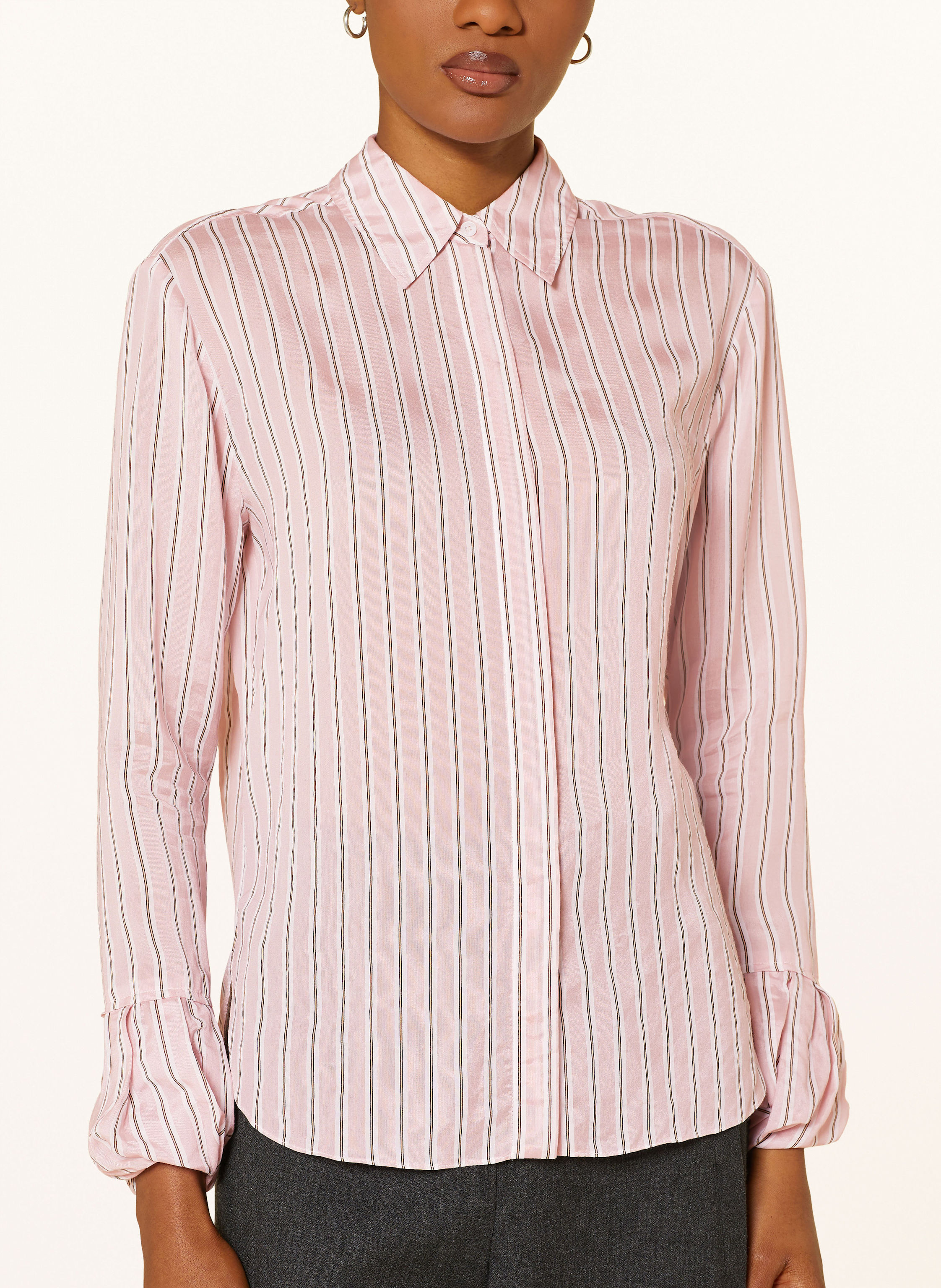 Thumbnail - Dorothee Schumacher Hemdbluse Striped Ease rosa
