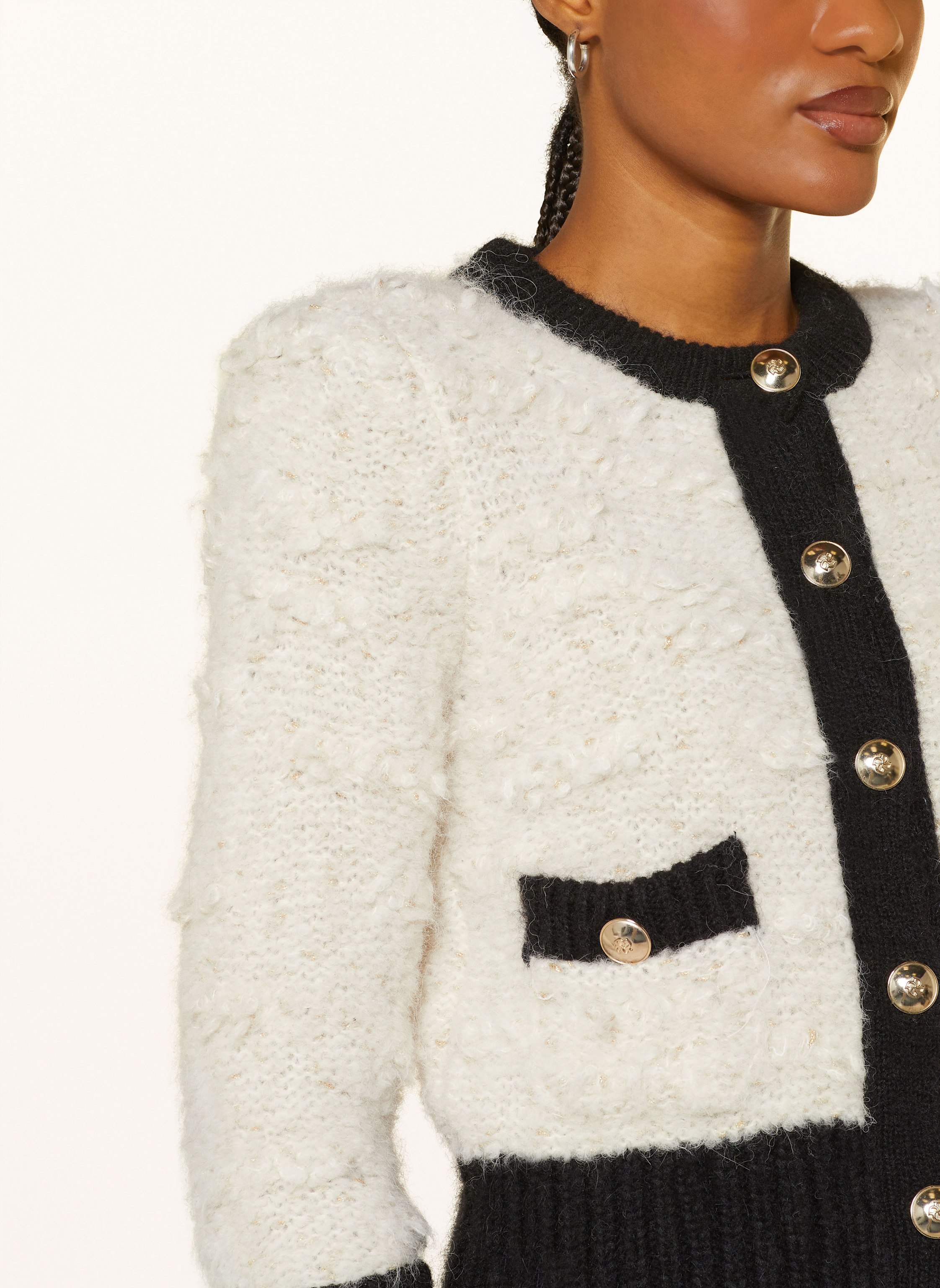 Thumbnail - Dorothee Schumacher Strickjacke Delightful Sparkle Mit 3/4-Arm weiss