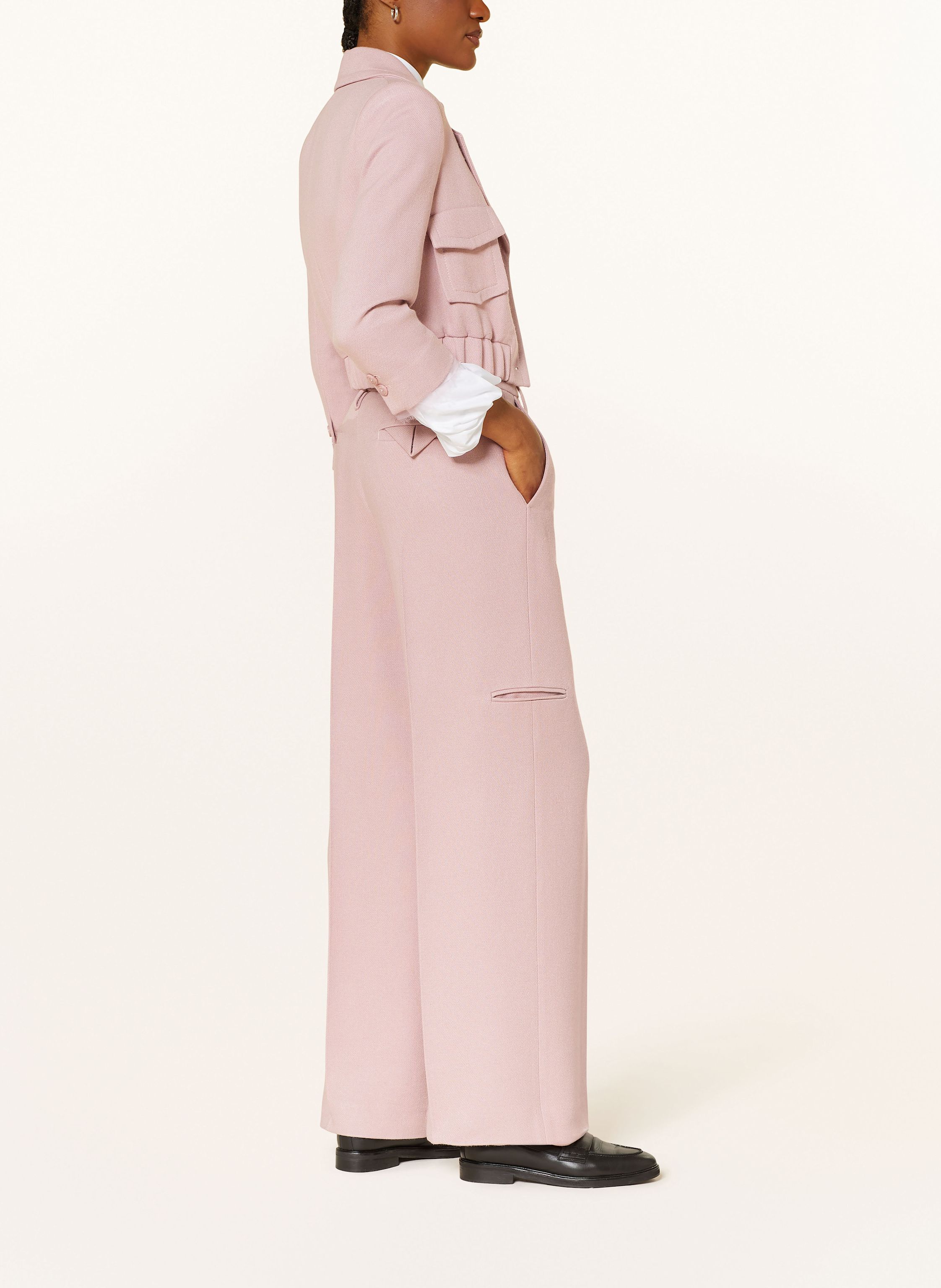 Thumbnail - Dorothee Schumacher Marlenehose Layered Coolness rosa