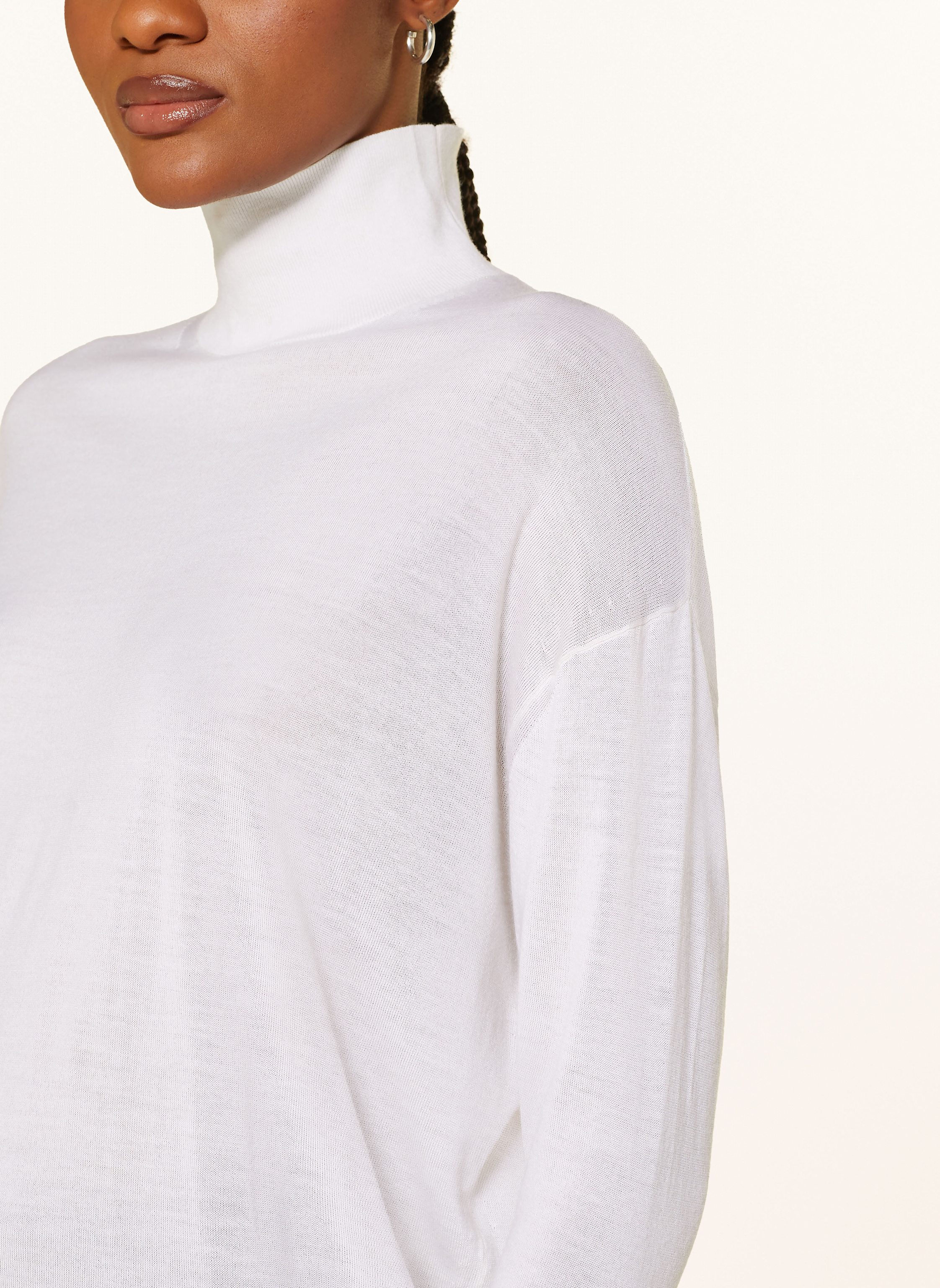 Thumbnail - Dorothee Schumacher Rollkragenpullover Aus Merinowolle weiss