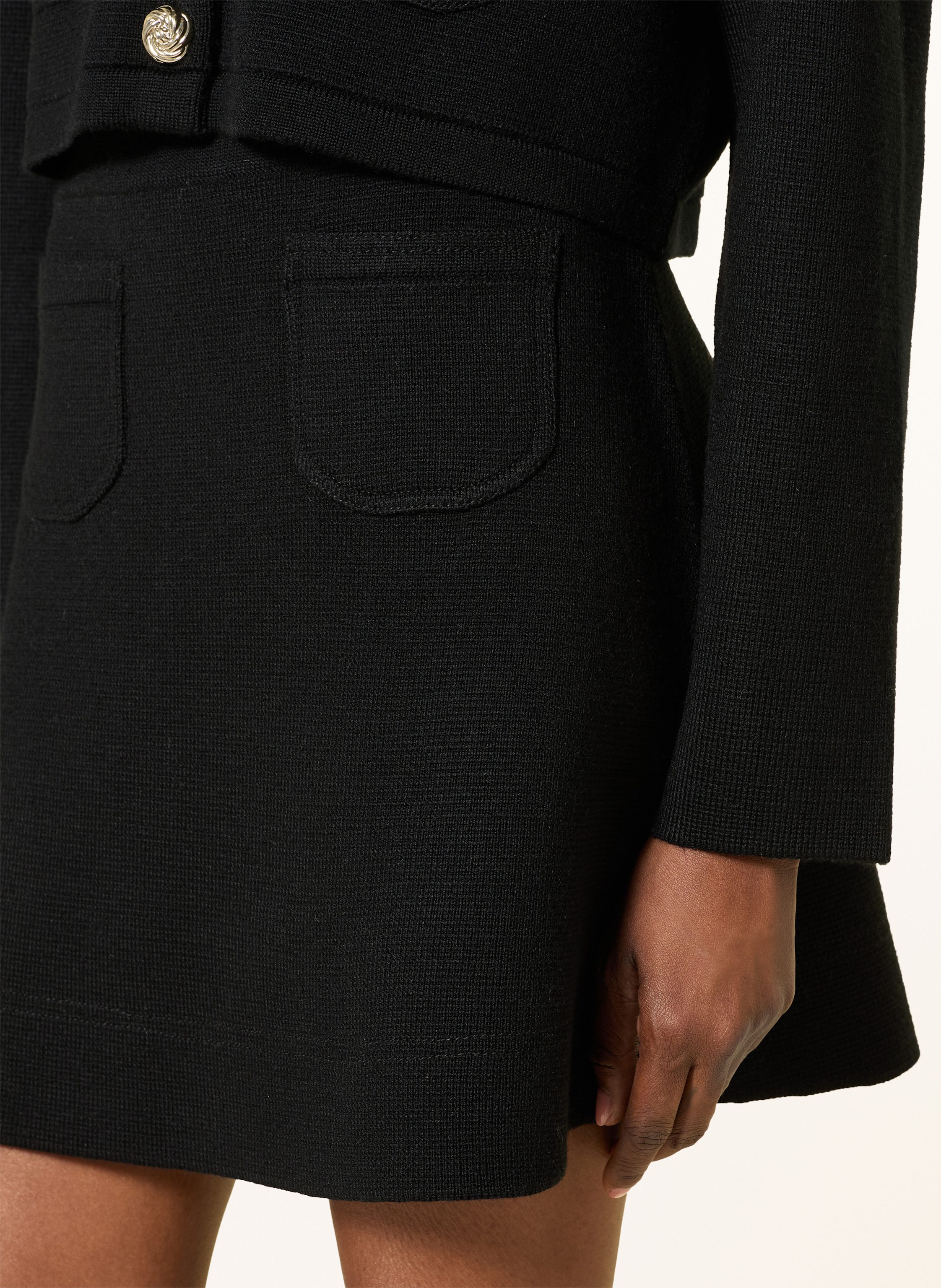 Thumbnail - Claudie Pierlot Strickrock schwarz