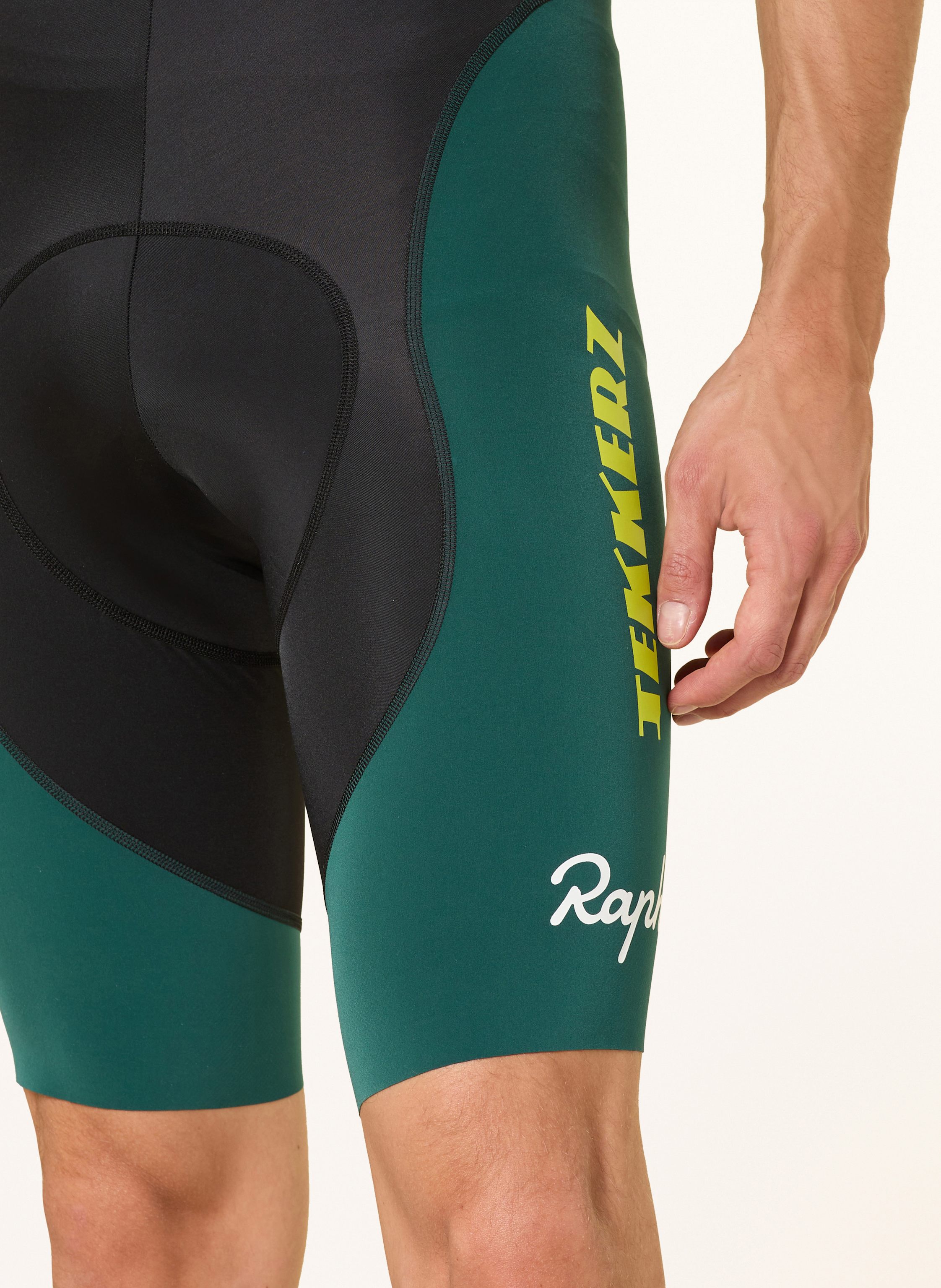 Thumbnail - Rapha Radhose Tekkerz Pro Team Bib Iii Mit Trägern Und Gepolstertem Einsatz gruen