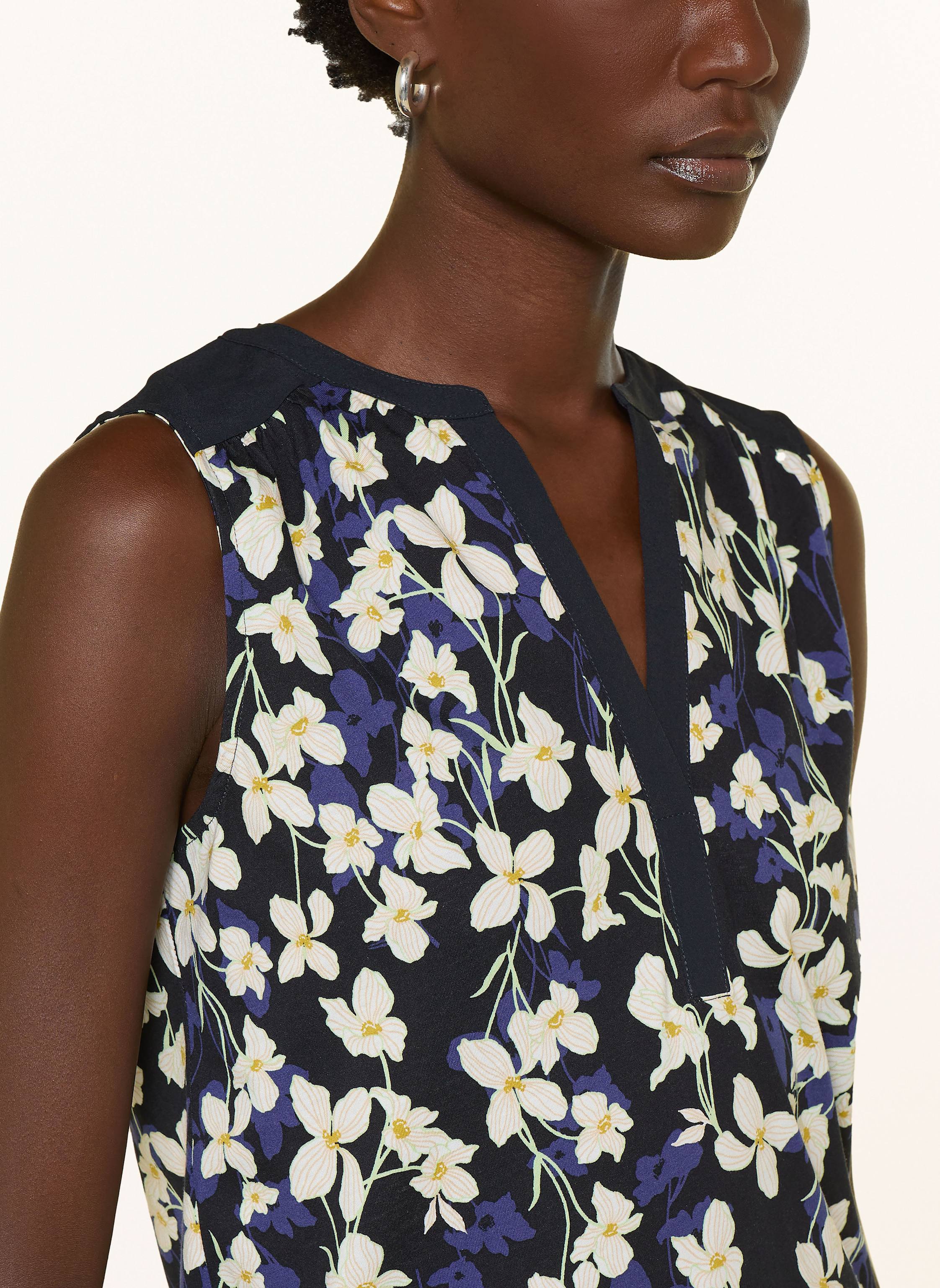 Thumbnail - Hobbs Blusentop Nadine Im Materialmix blau