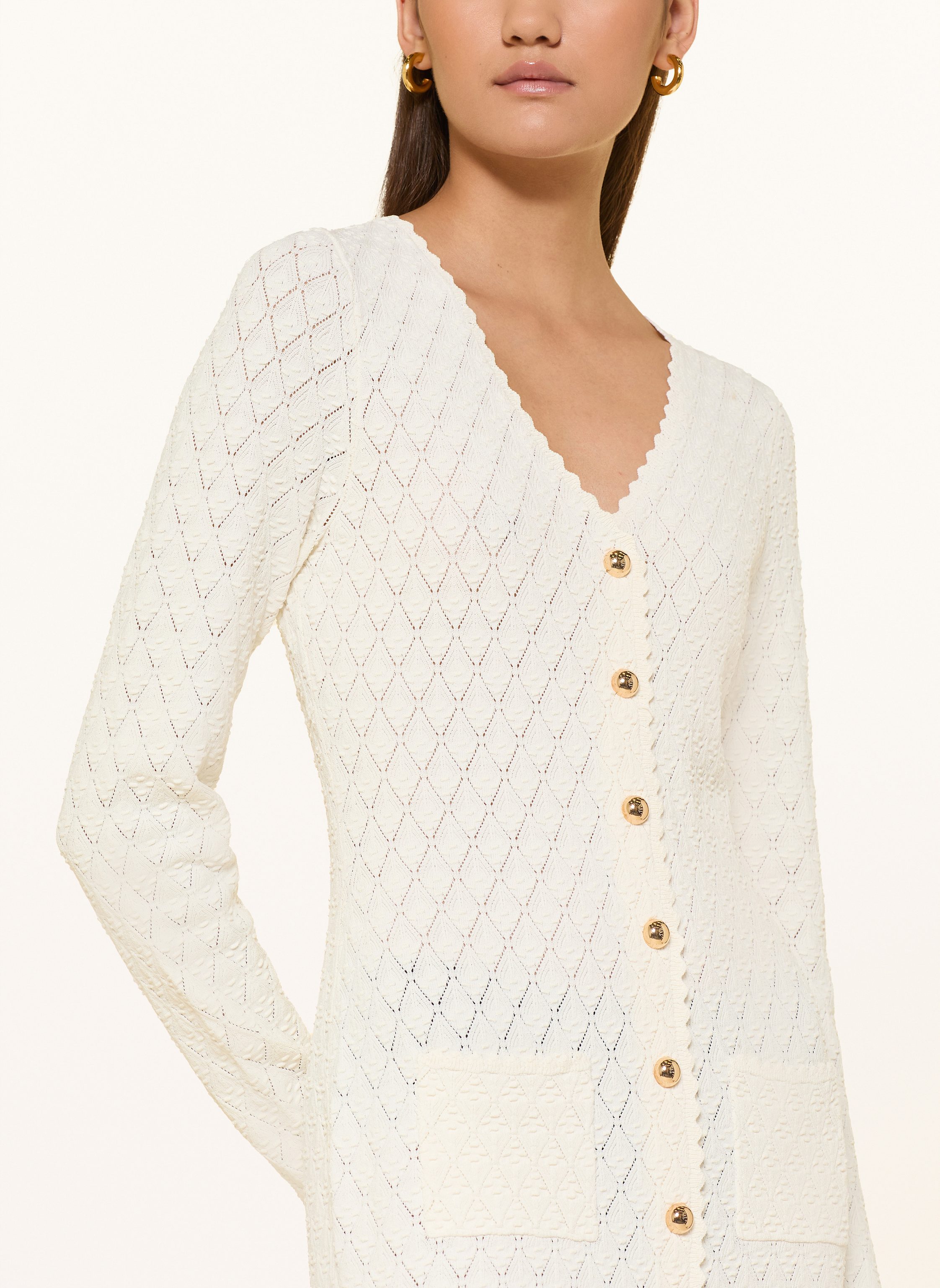 Thumbnail - Sandro Jerseykleid weiss