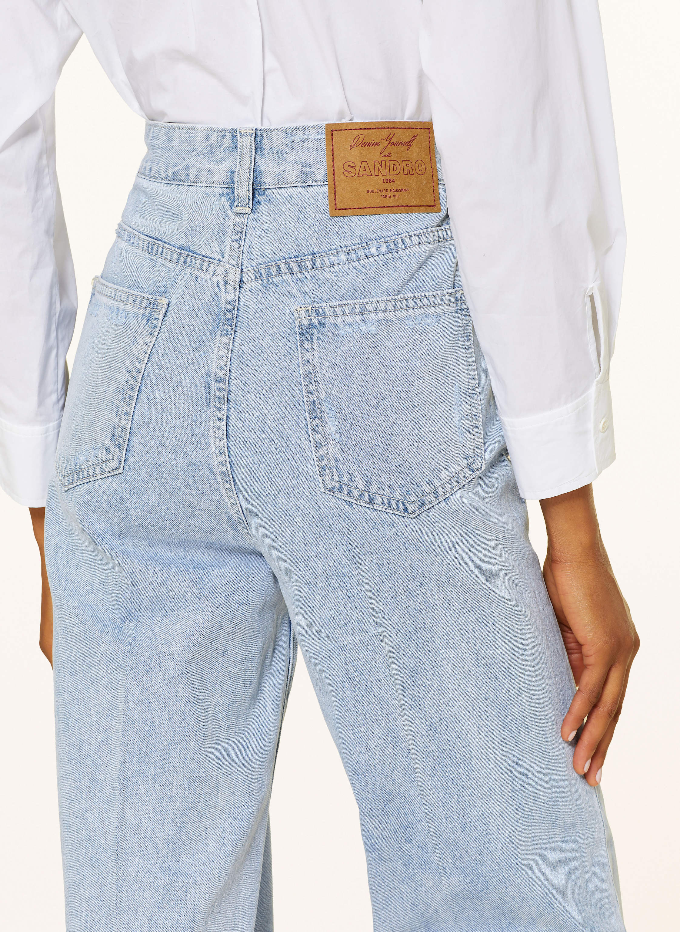 Thumbnail - Sandro Straight Jeans blau