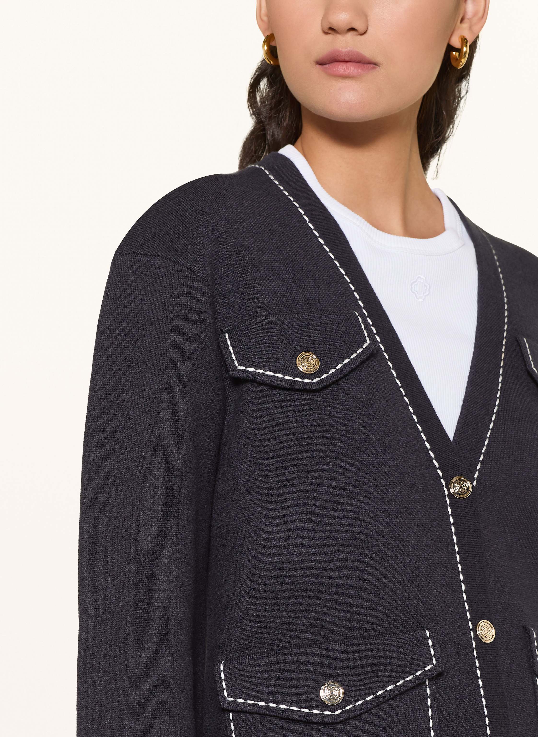 Thumbnail - Maje Strickjacke blau