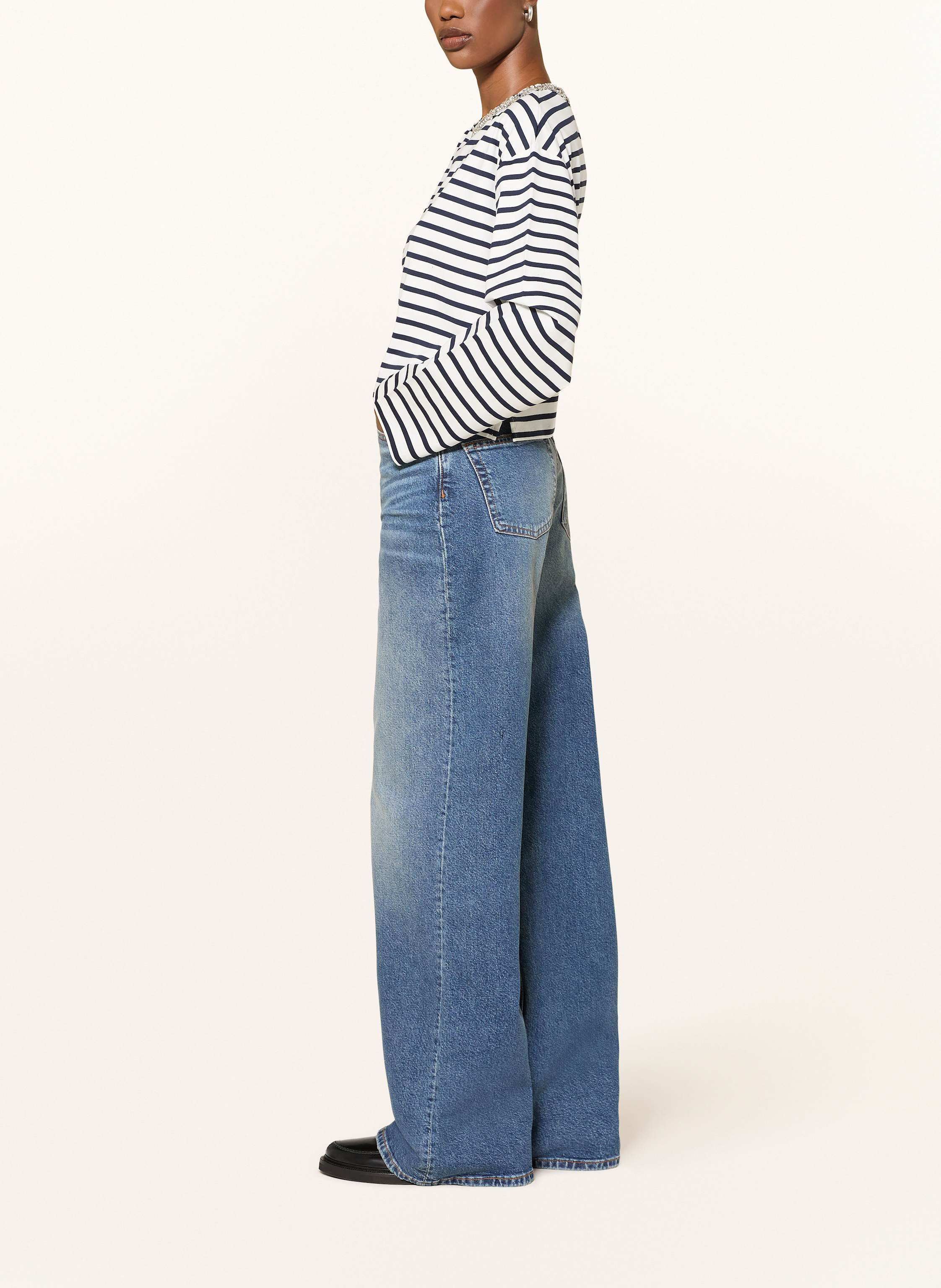 Thumbnail - Maje Wide Leg Jeans blau
