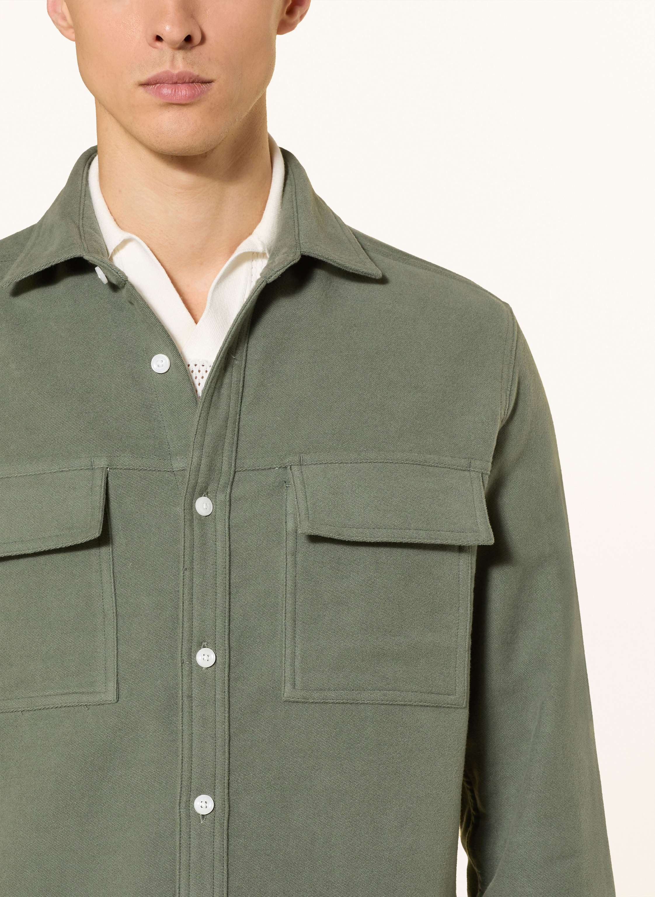 Thumbnail - Reiss Overshirt Camber gruen