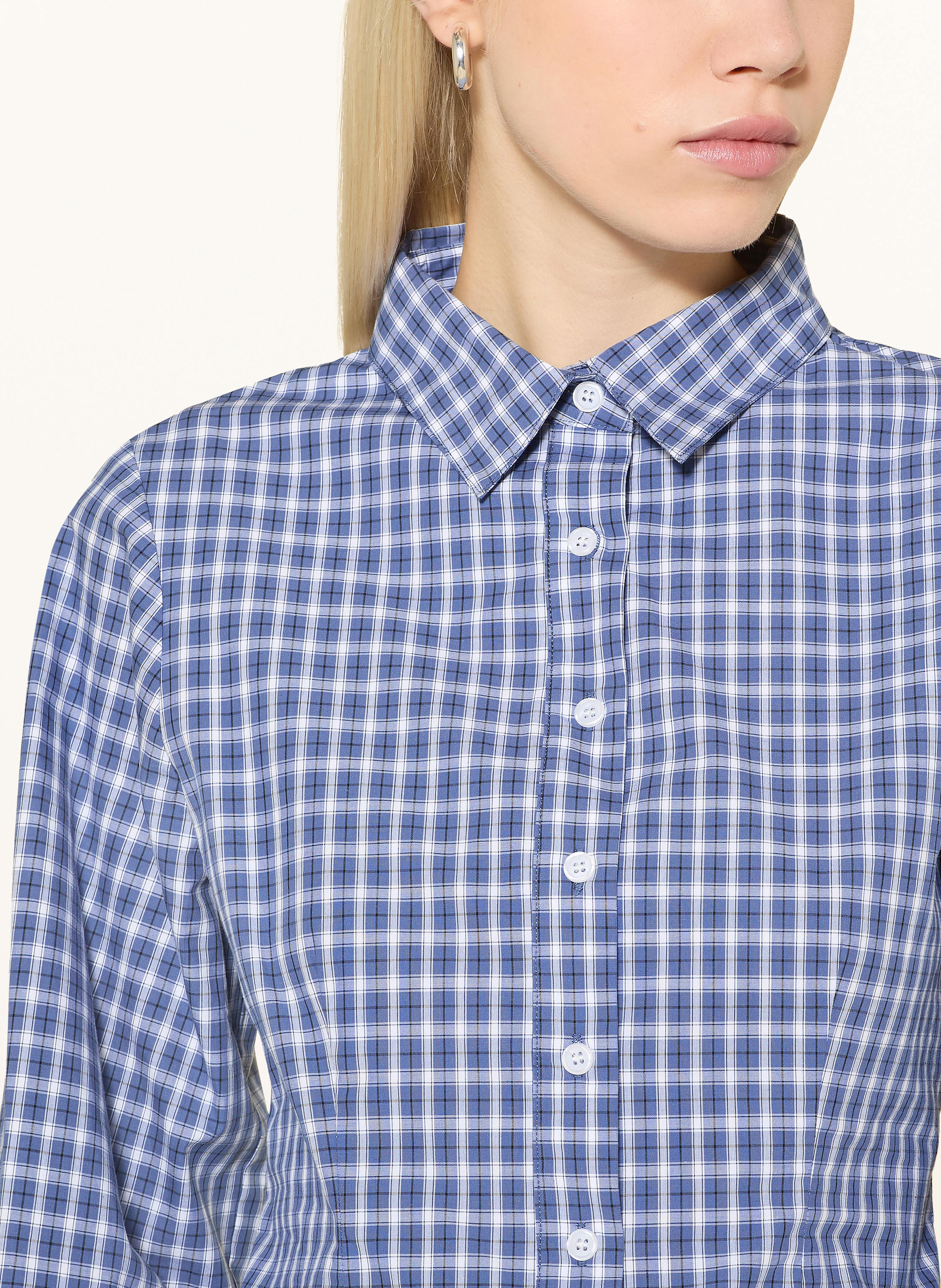 Thumbnail - Neo Noir Hemdbluse Rosa blau