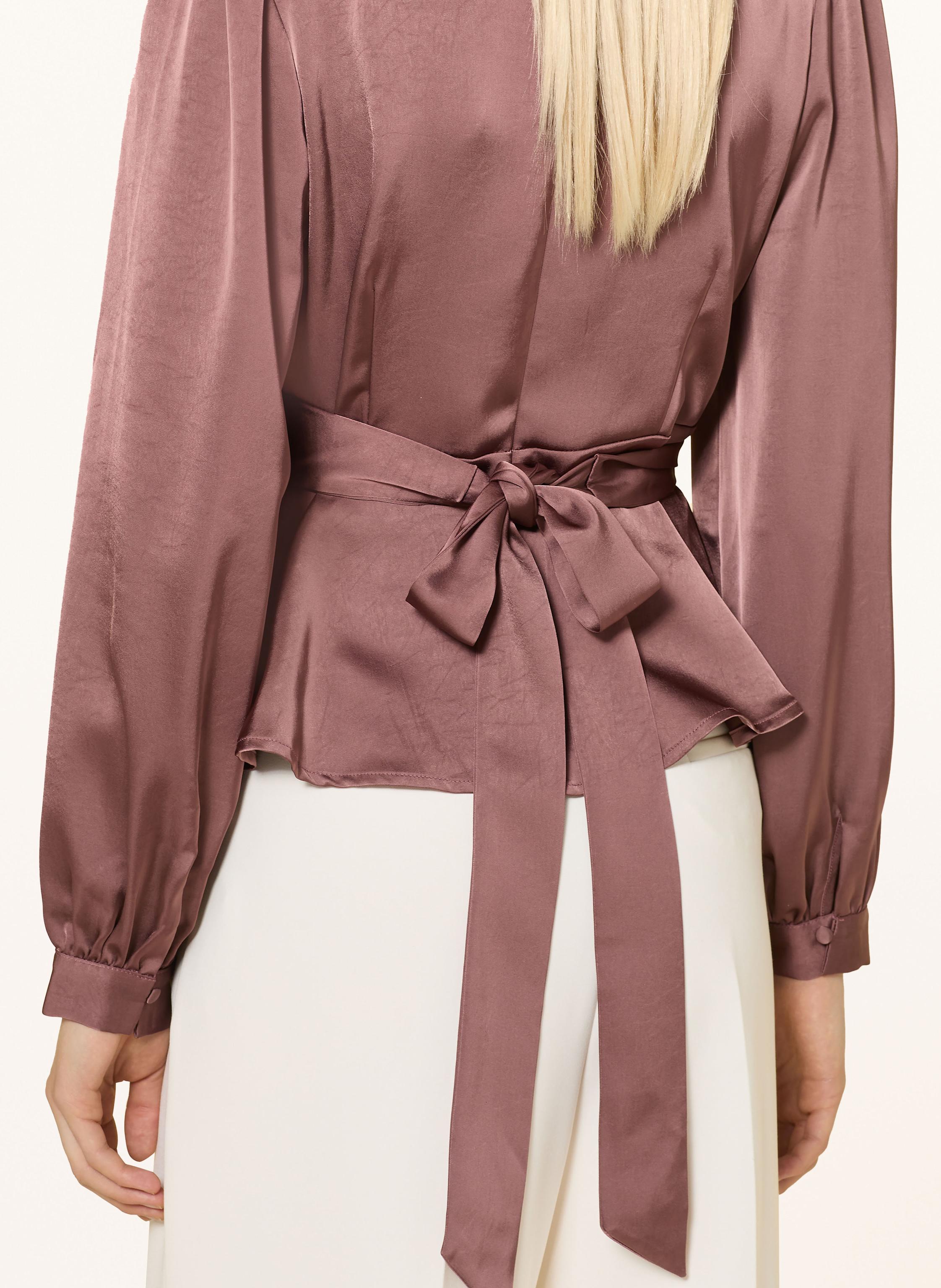 Thumbnail - Neo Noir Blusenshirt Rista In Wickeloptik Aus Satin rosa