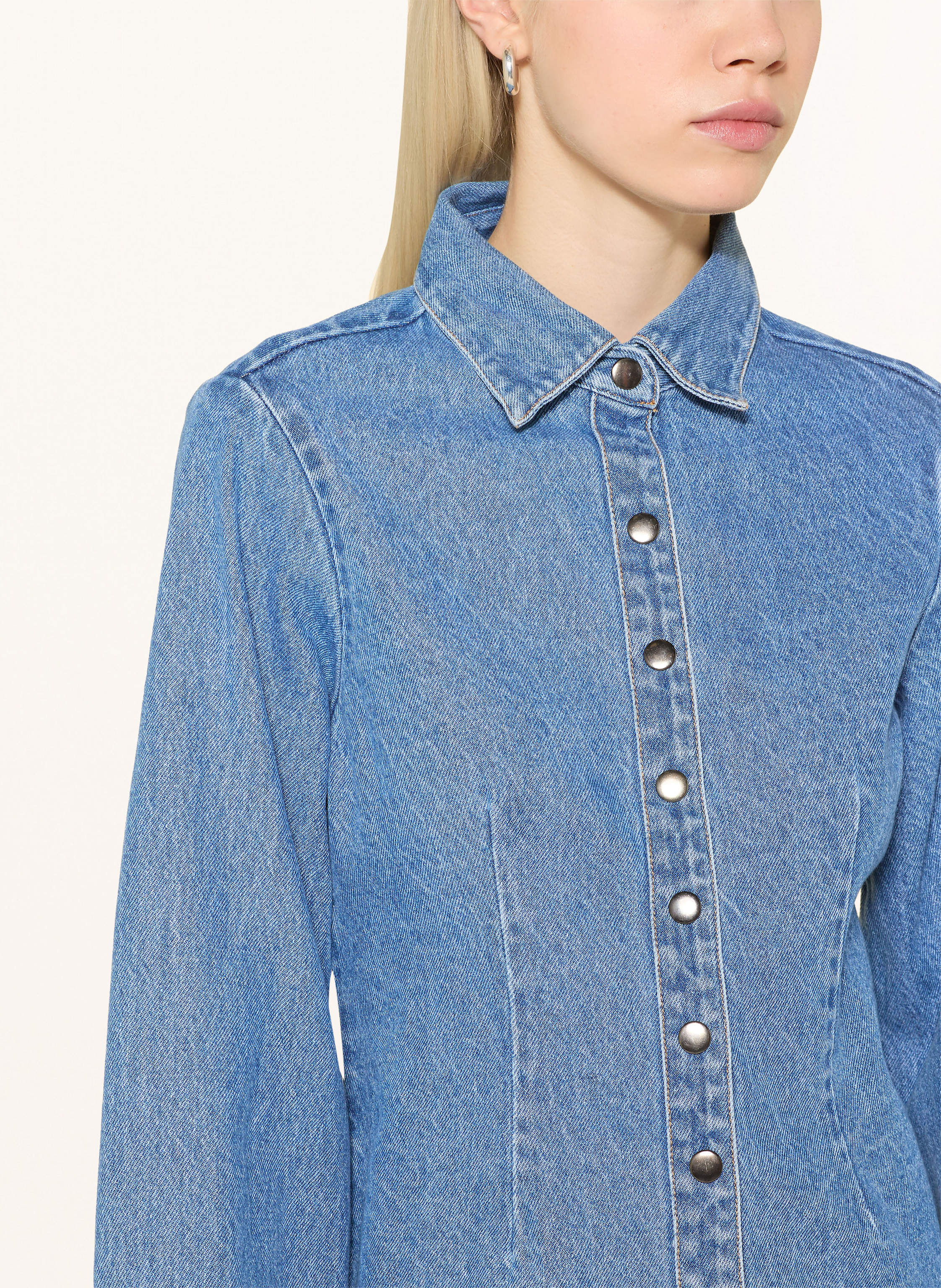 Thumbnail - Neo Noir Hemdbluse Rosa blau