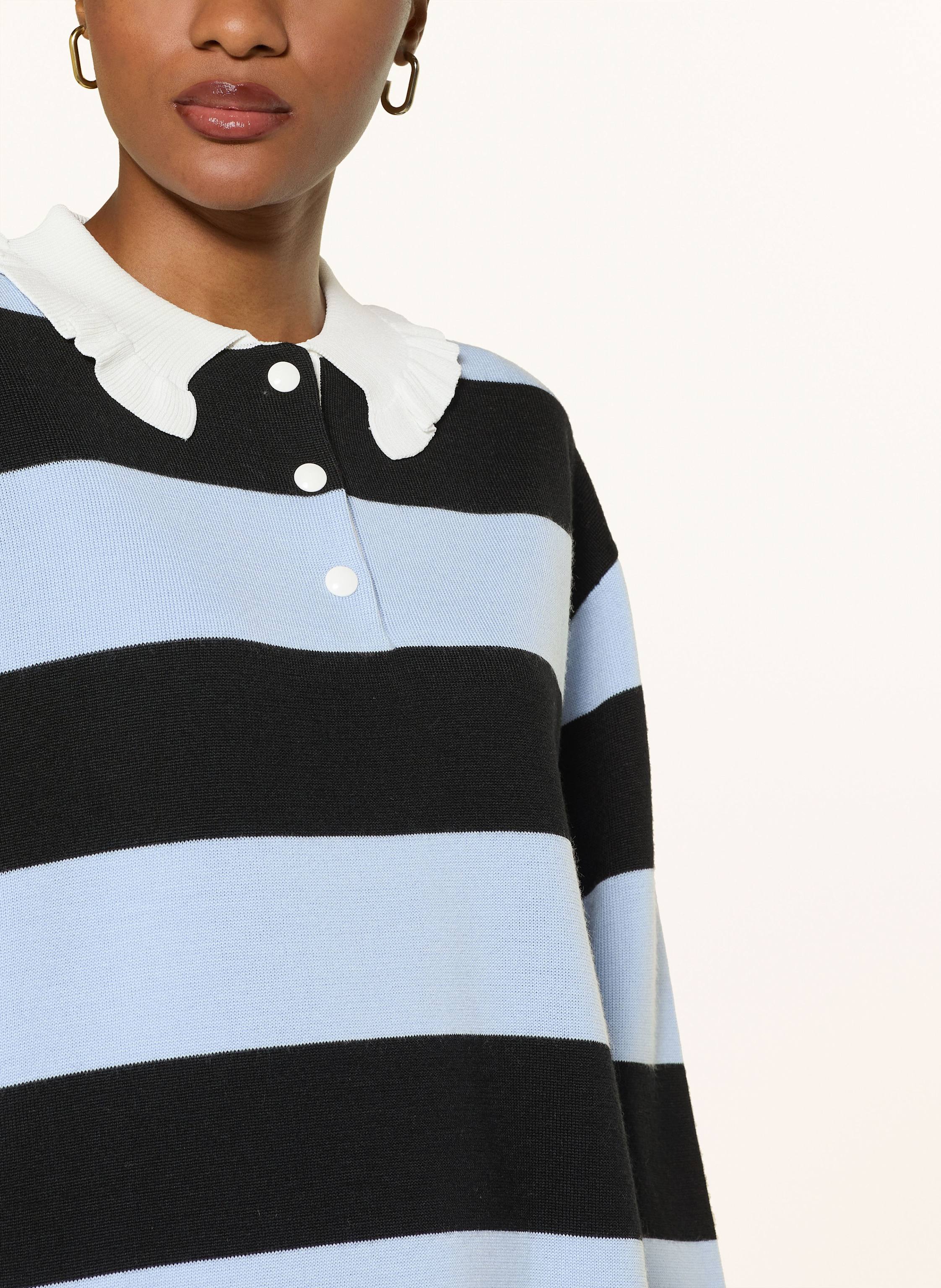 Thumbnail - Claudie Pierlot Strick-Poloshirt schwarz