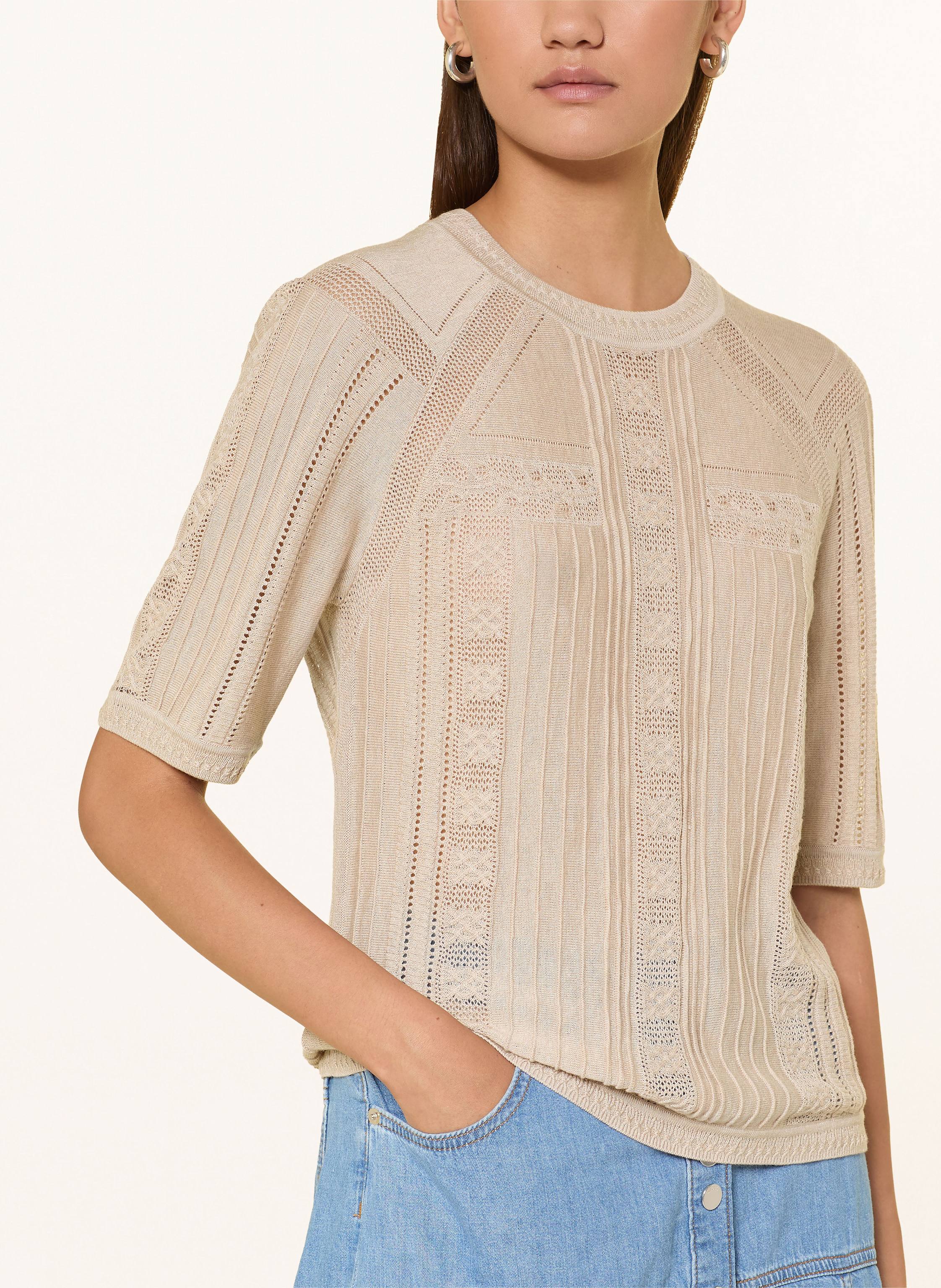 Thumbnail - Ba&Sh Strickshirt Philo Mit 3/4-Arm weiss