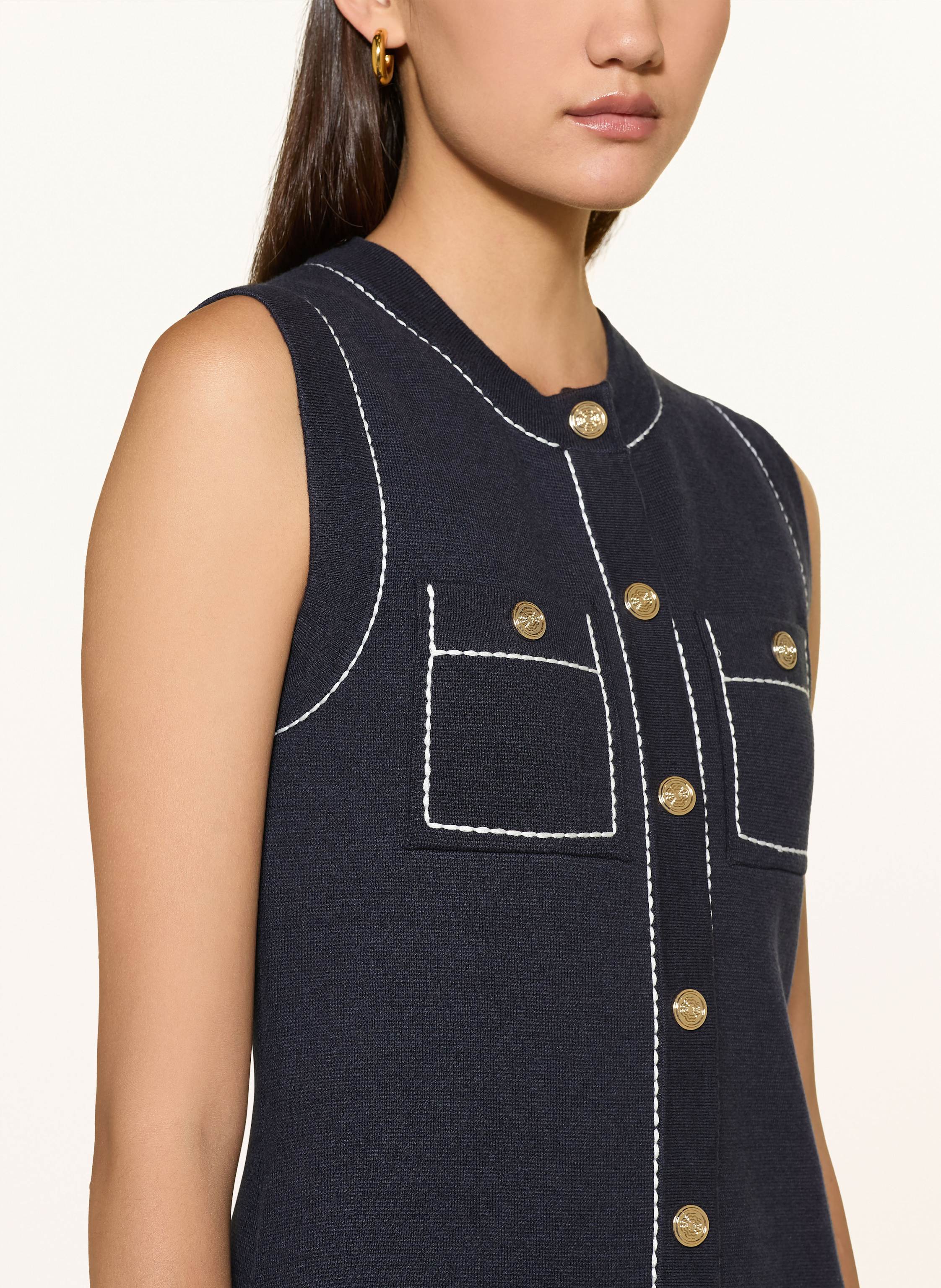 Thumbnail - Maje Strickkleid blau