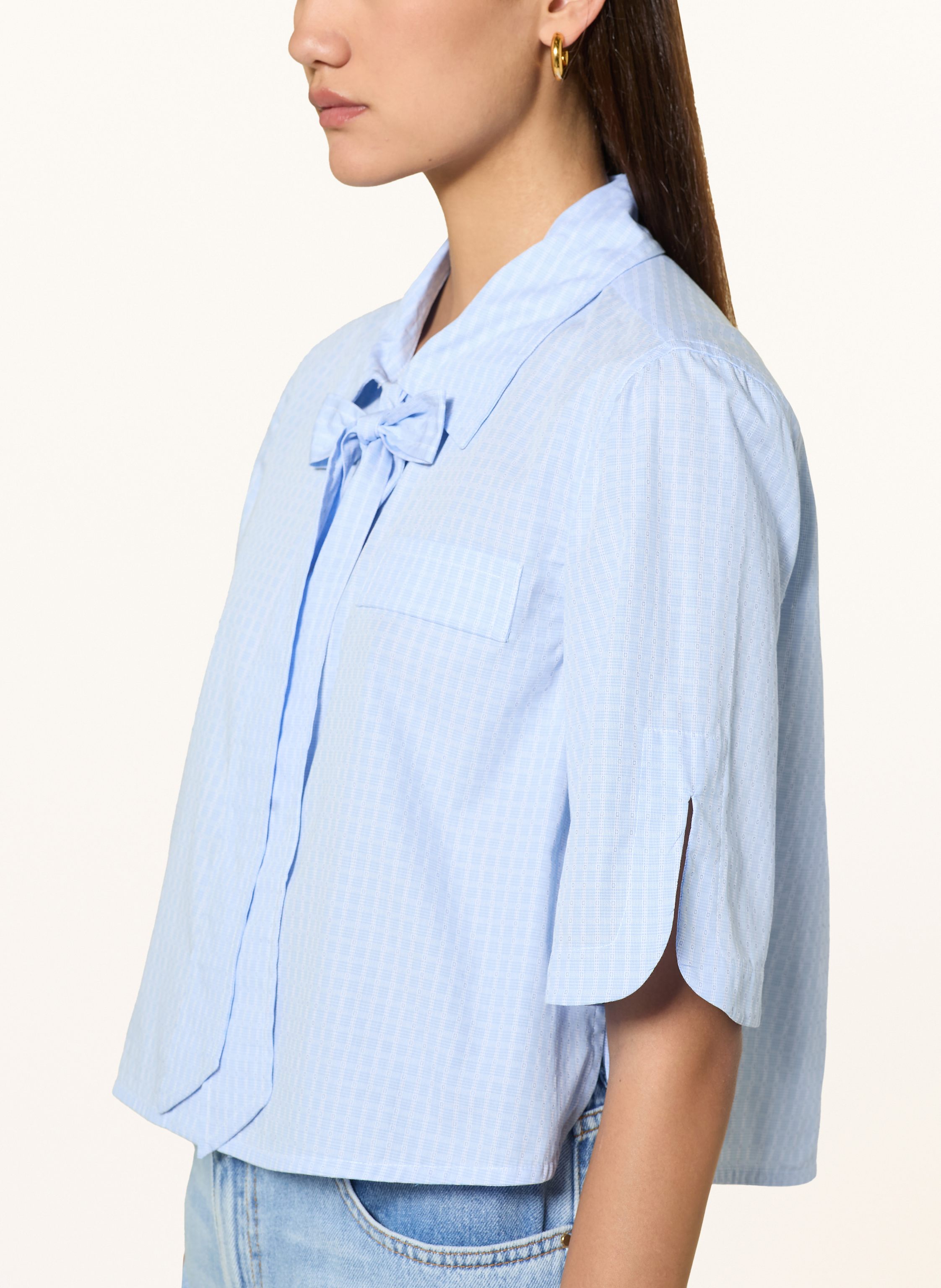 Thumbnail - Claudie Pierlot Hemdbluse blau