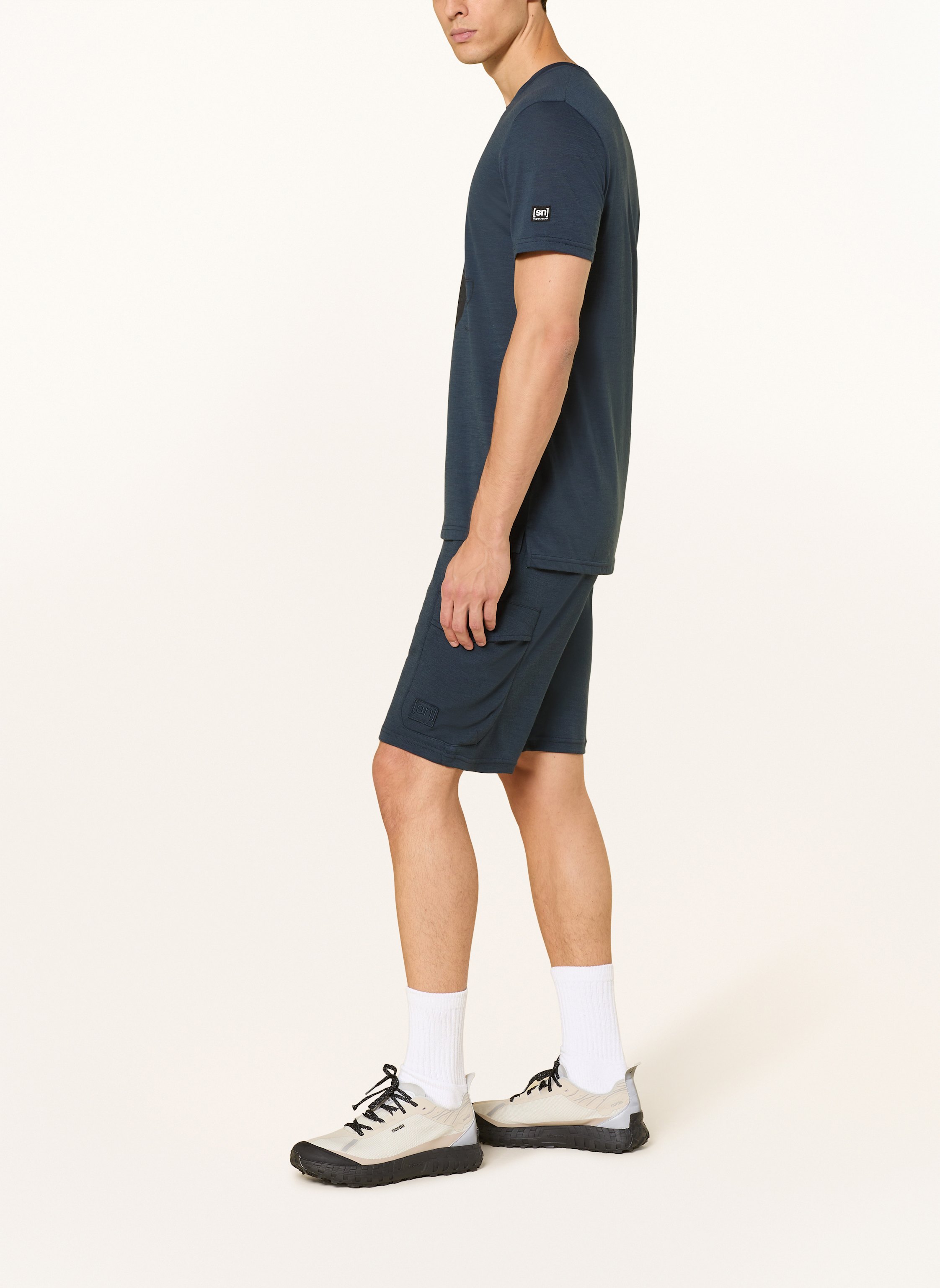 Thumbnail - Super.Natural Sweatshorts Cargo Bio Mit Baumwolle blau
