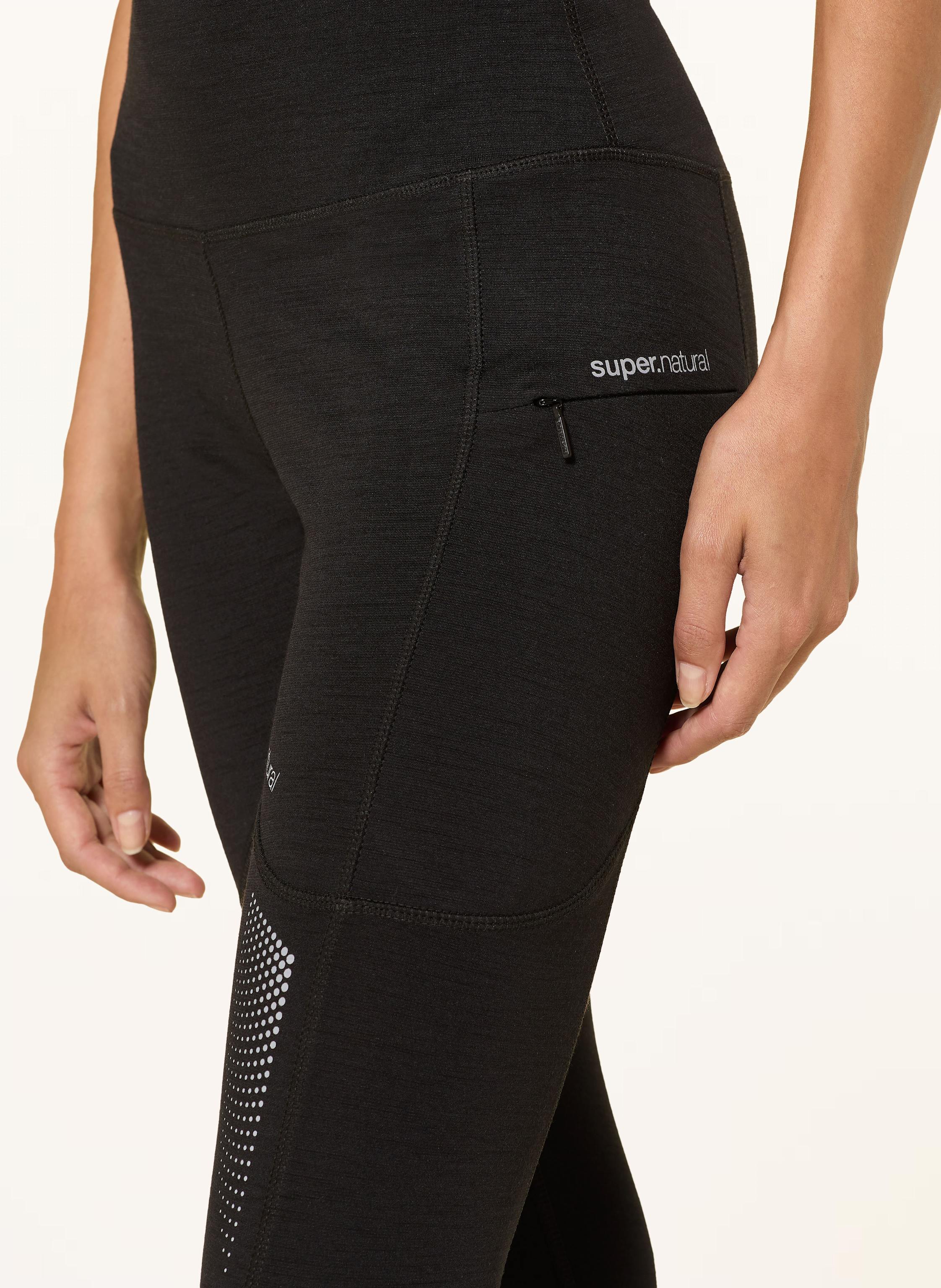 Thumbnail - Super.Natural Tights Active Lightening Mit Merinowolle schwarz