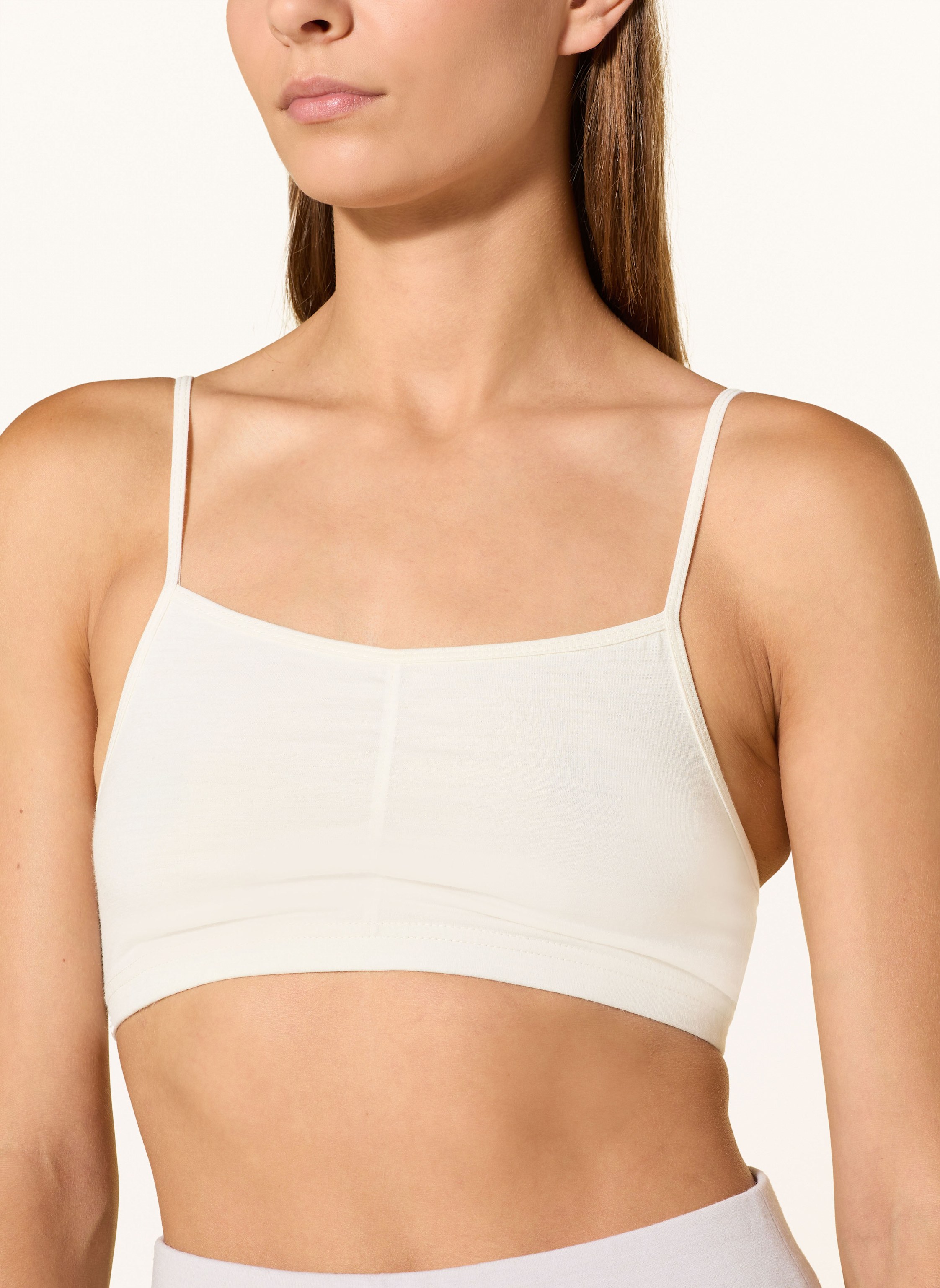 Thumbnail - Super.Natural Funktionswäsche-Bustier Cosy Bra Mit Merinowolle weiss