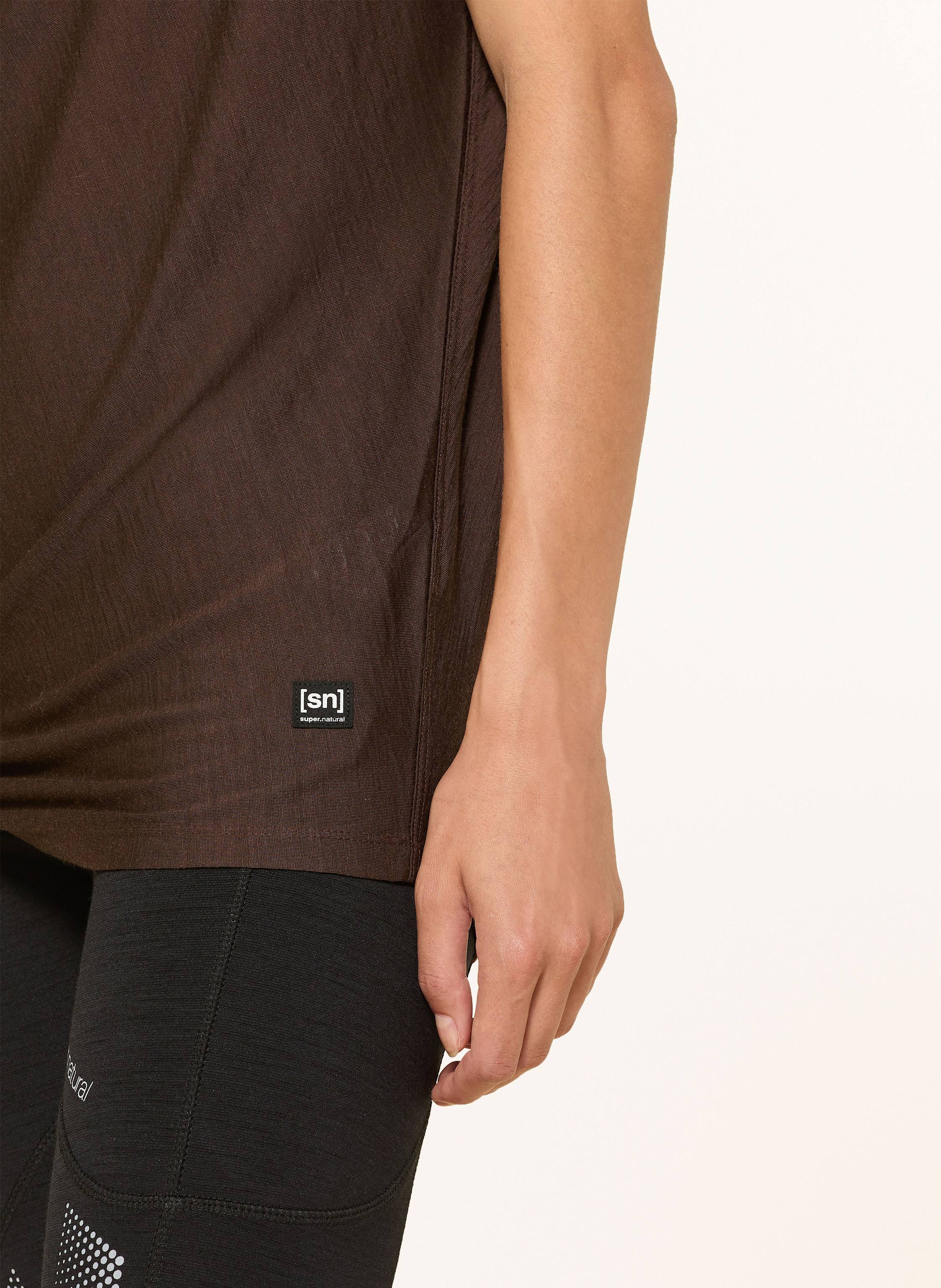 Thumbnail - Super.Natural T-Shirt Yoga Loose Mit Merinowolle braun