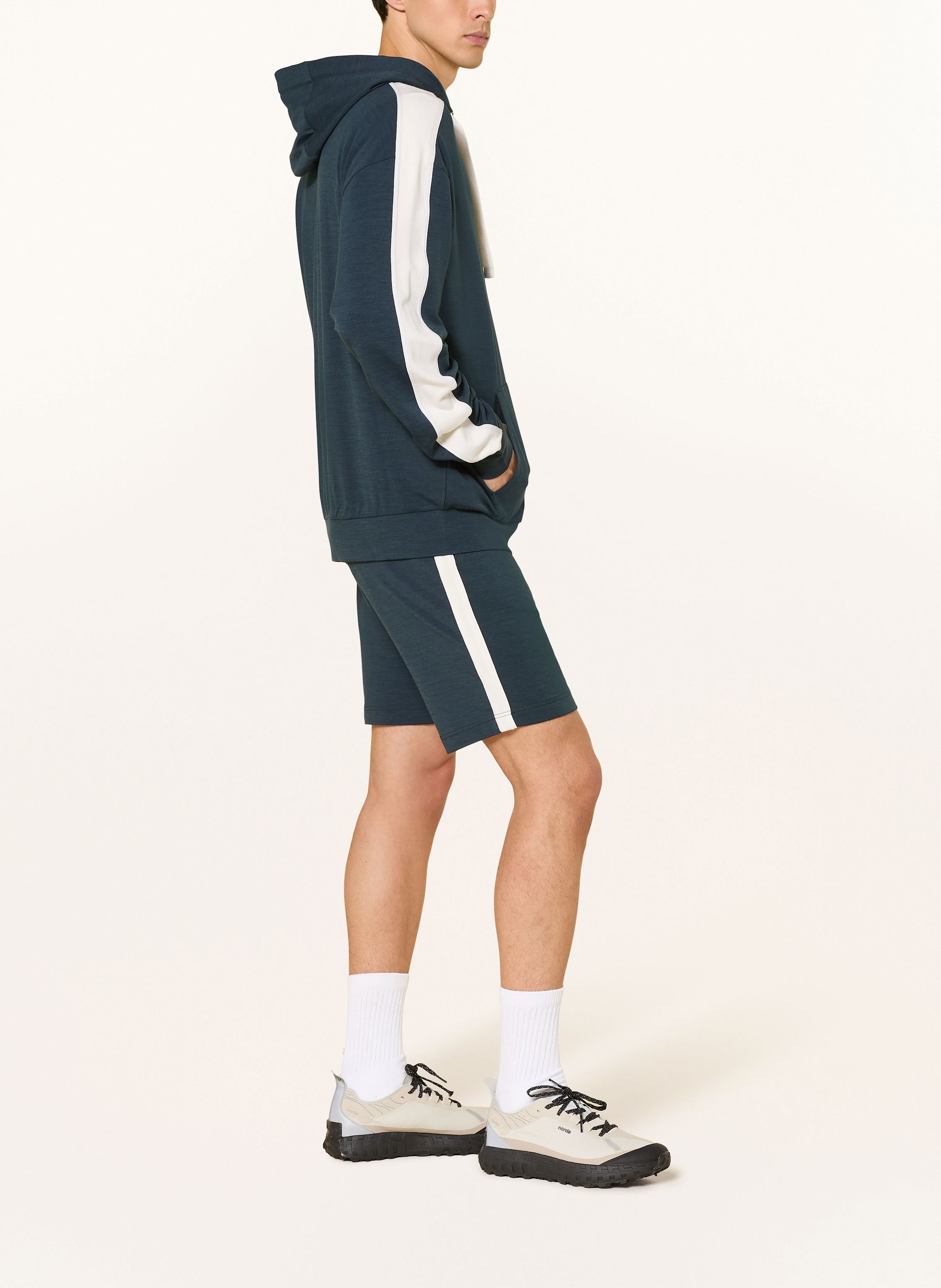 Thumbnail - Super.Natural Sweatshorts Colorado Mit Merinowolle blau