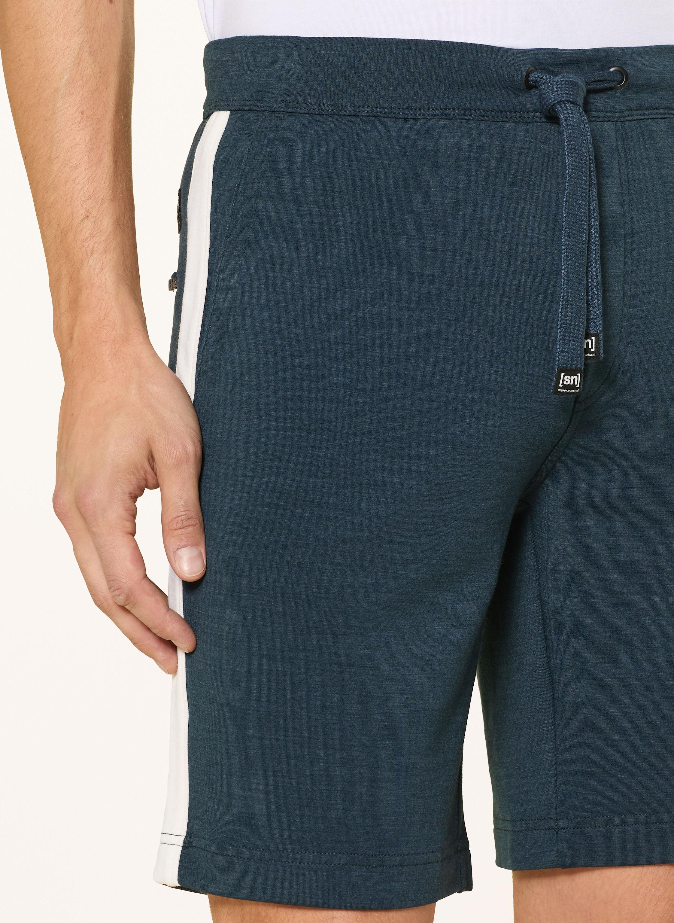 Thumbnail - Super.Natural Sweatshorts Colorado Mit Merinowolle blau