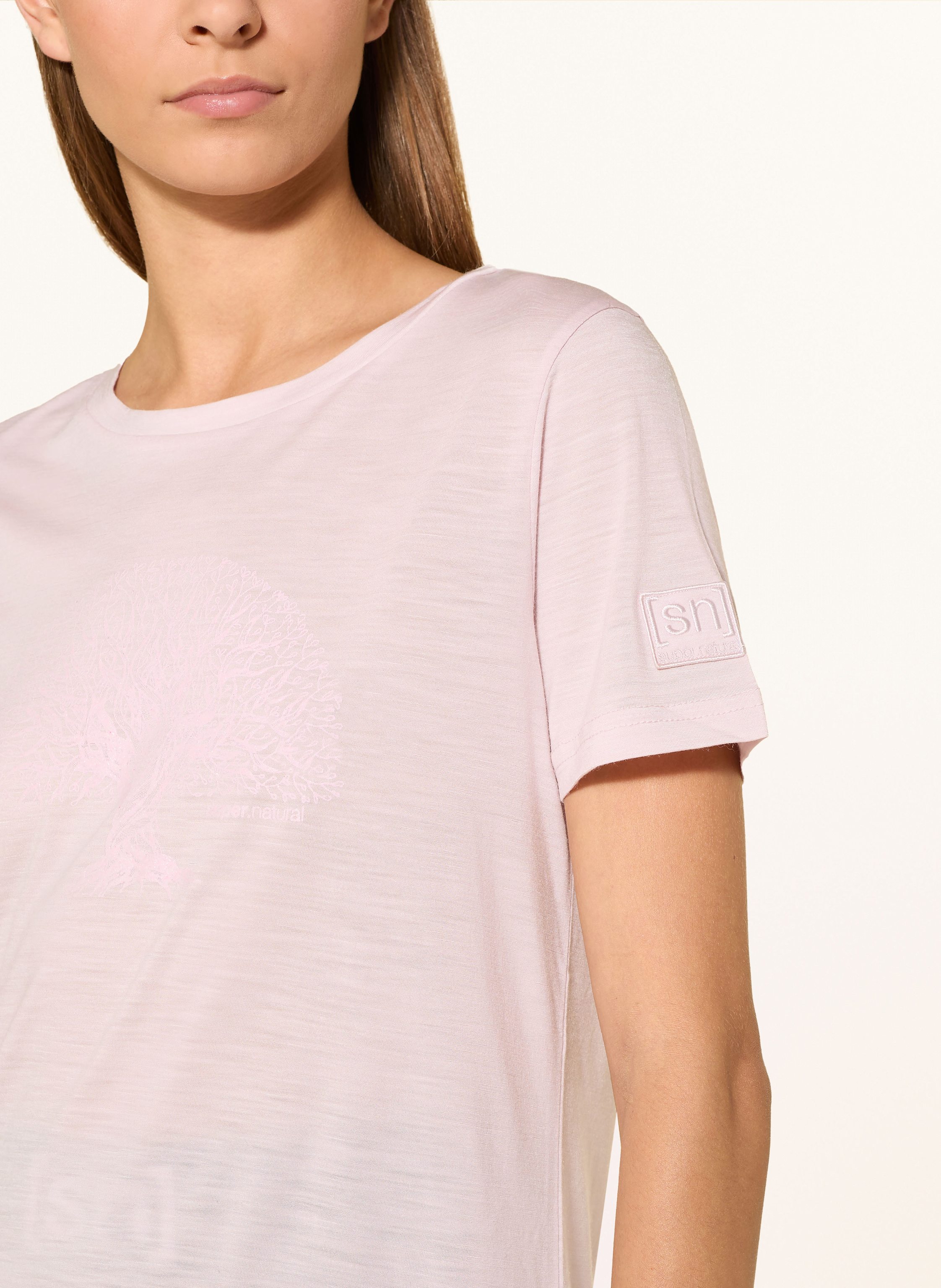 Thumbnail - Super.Natural T-Shirt Tree Of Knowledge Mit Wolle rosa