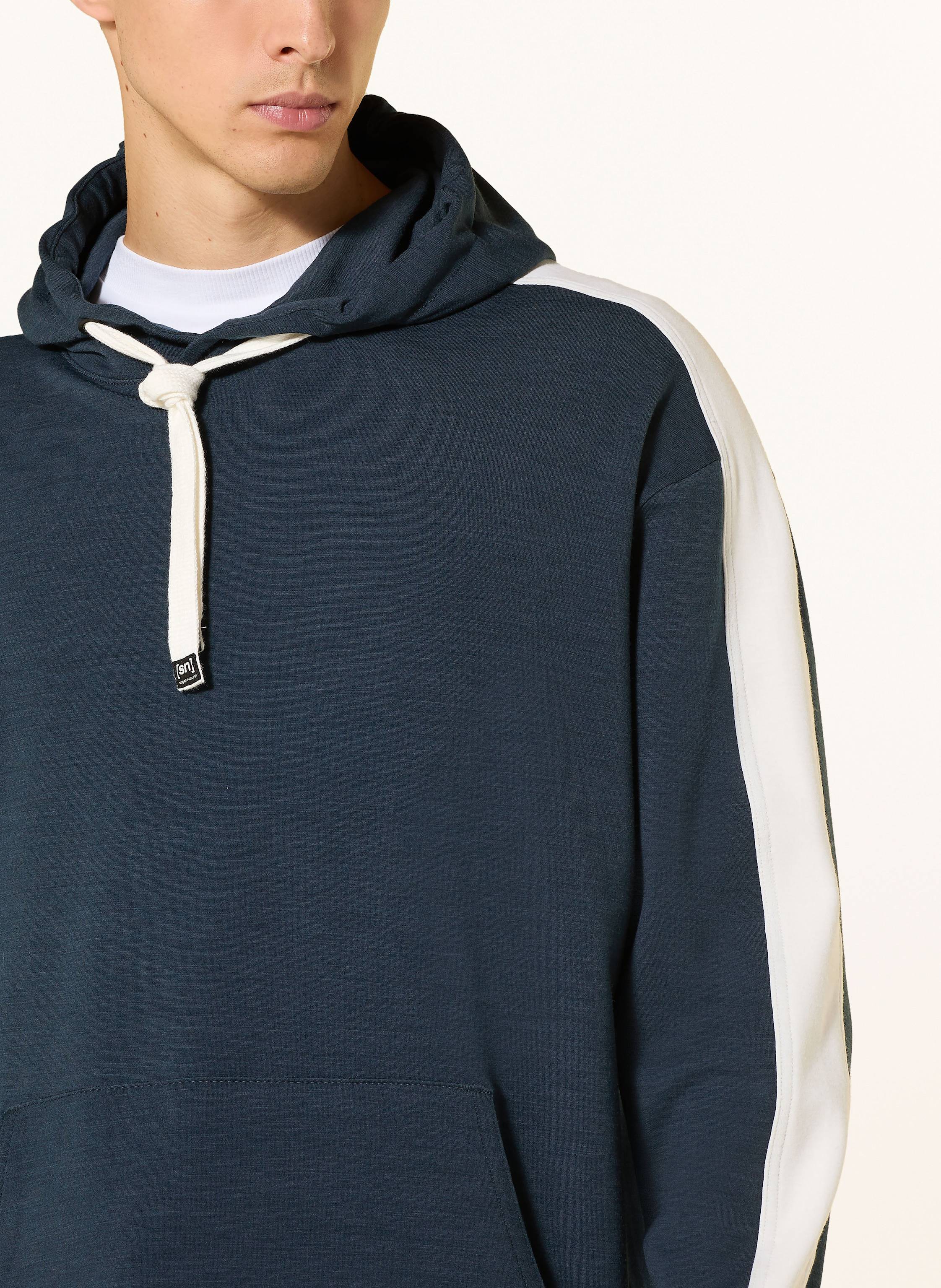 Thumbnail - Super.Natural Hoodie Colorado Mit Merinowolle blau