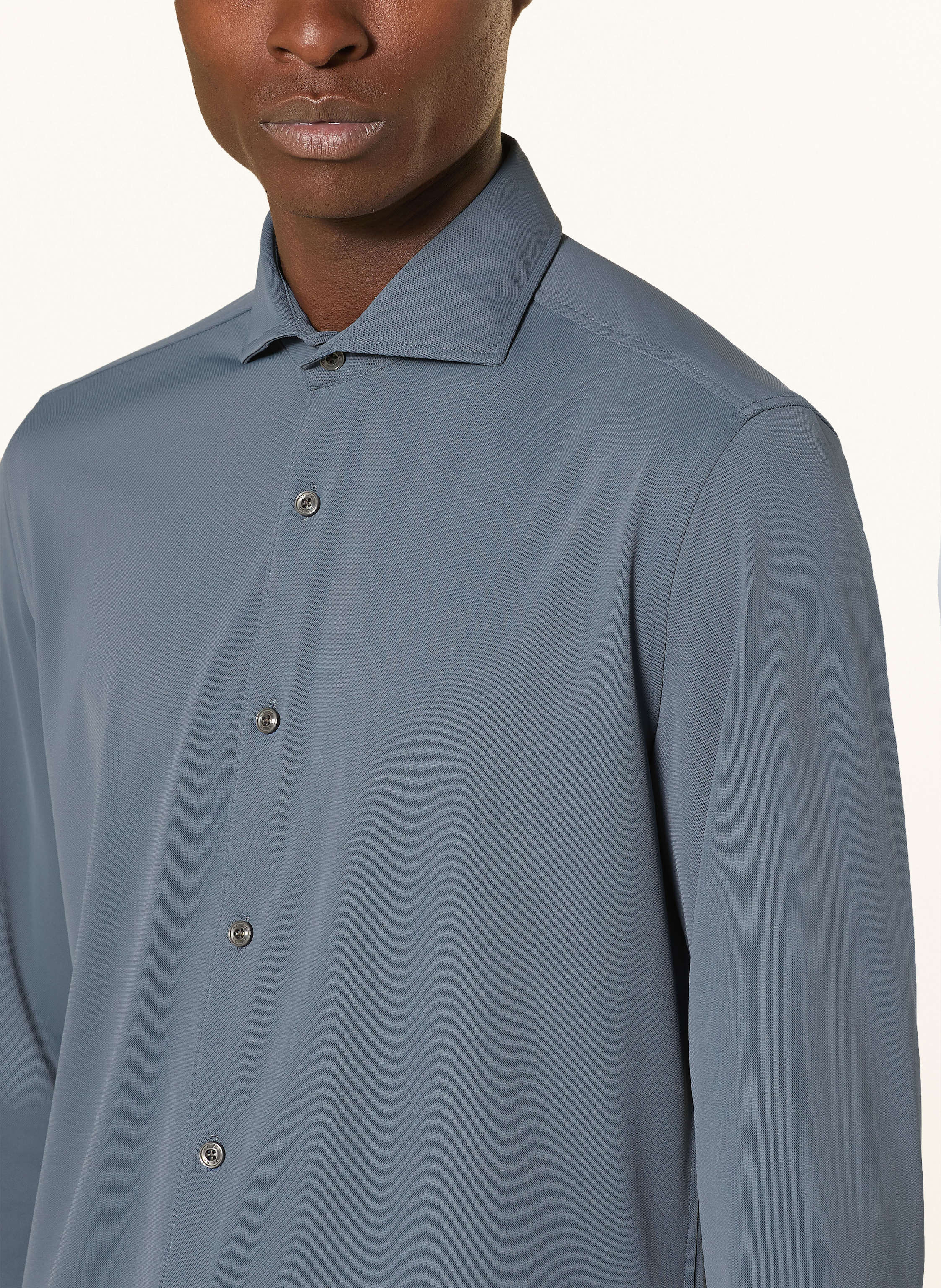 Thumbnail - Reiss Piqué-Hemd Charge Regular Fit blau