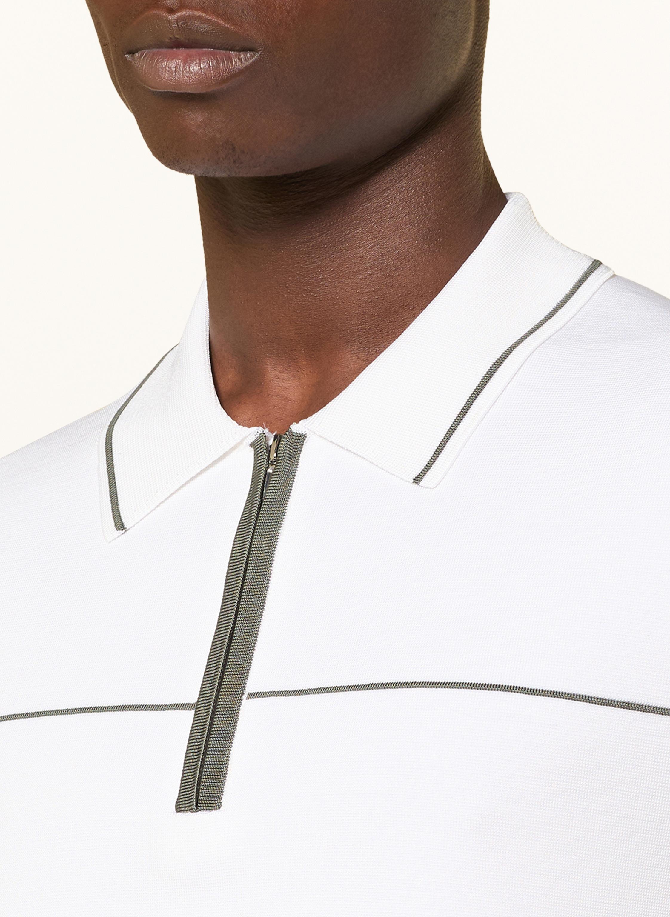 Thumbnail - Reiss Strick-Poloshirt Bradford weiss