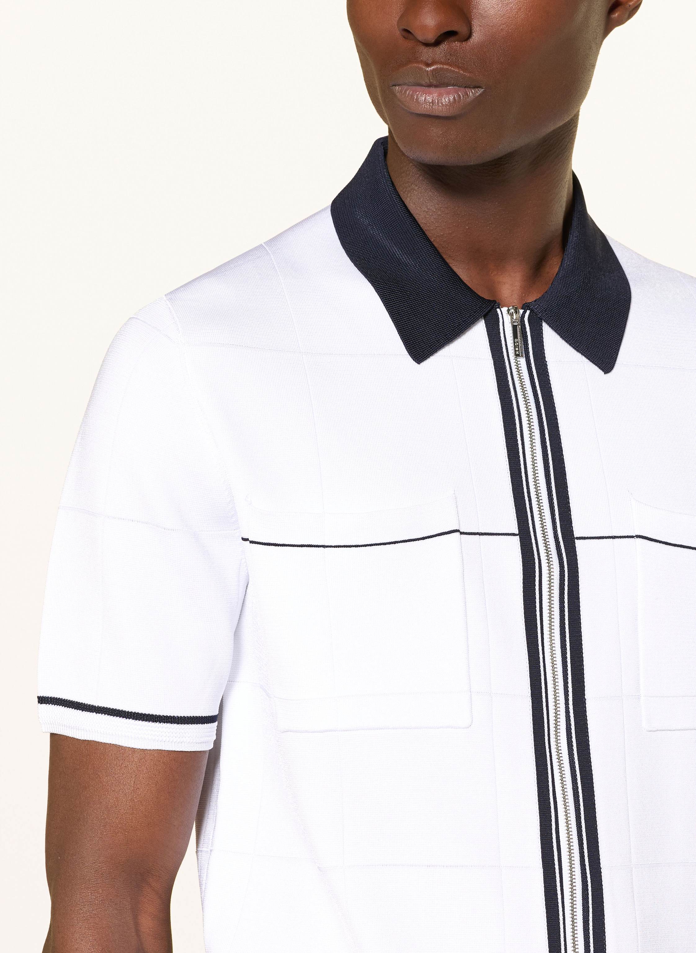 Thumbnail - Reiss Strickhemd Baxter Slim Fit weiss