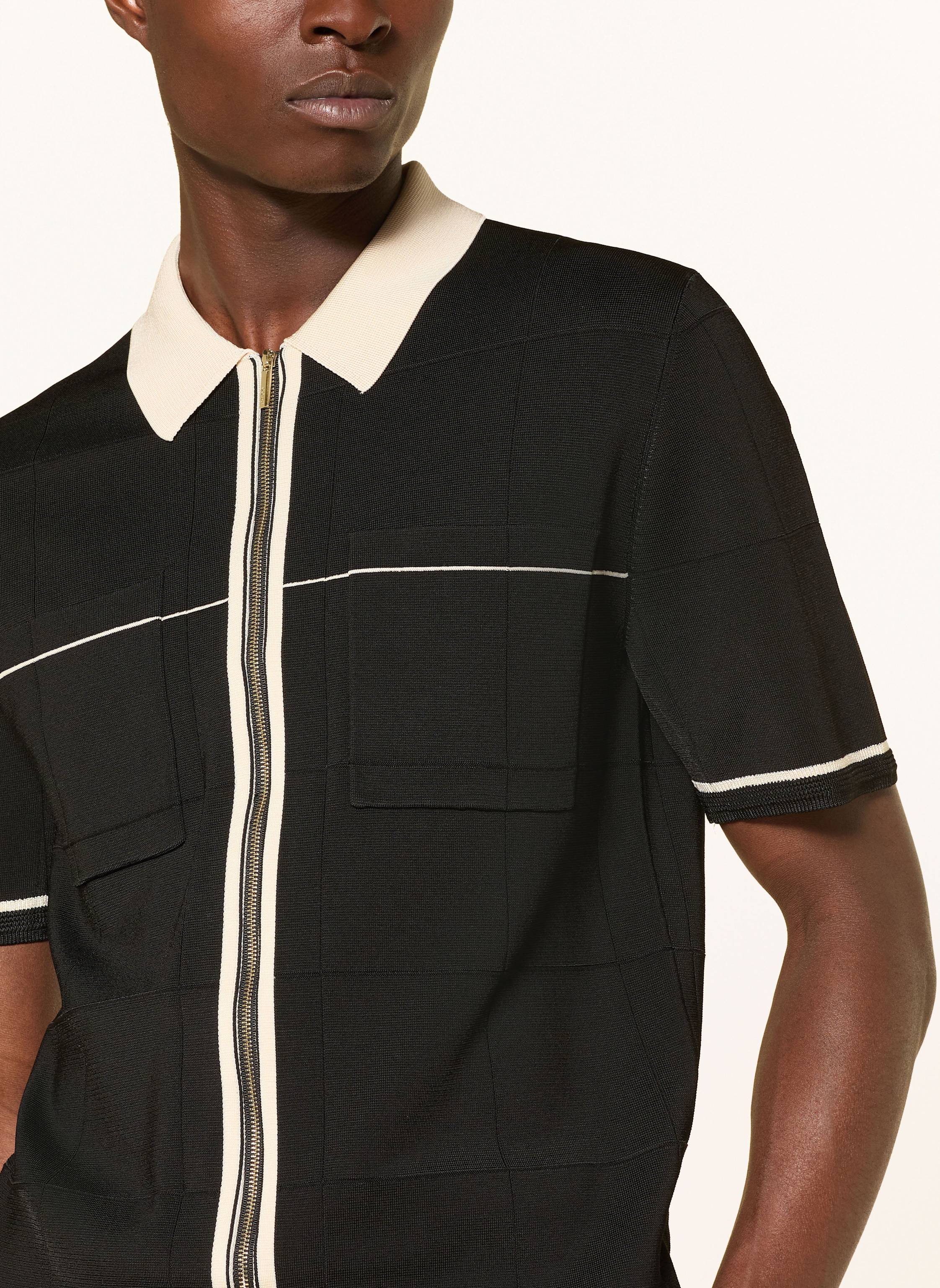 Thumbnail - Reiss Strickhemd Baxter Slim Fit schwarz