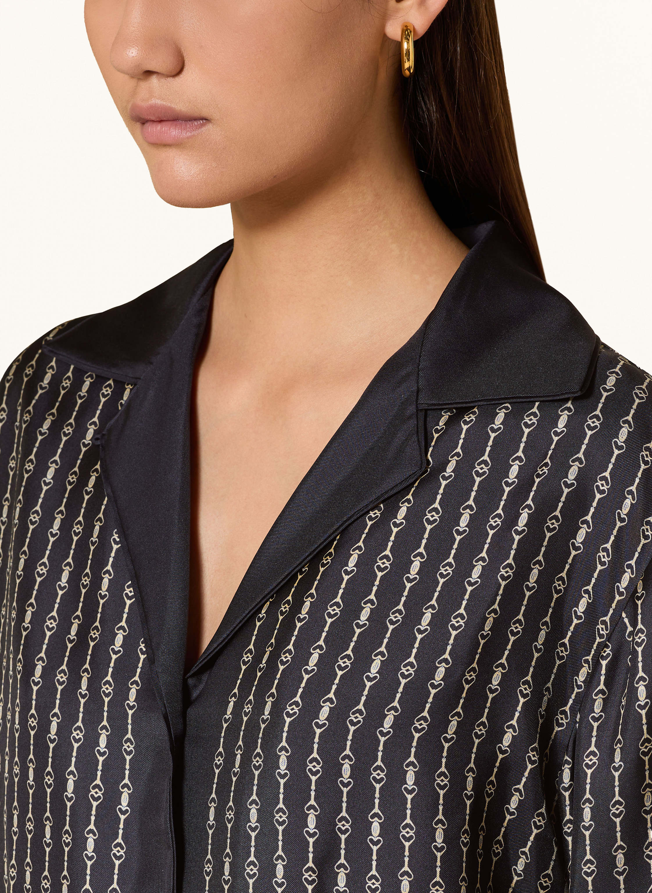 Thumbnail - Claudie Pierlot Seidenbluse schwarz