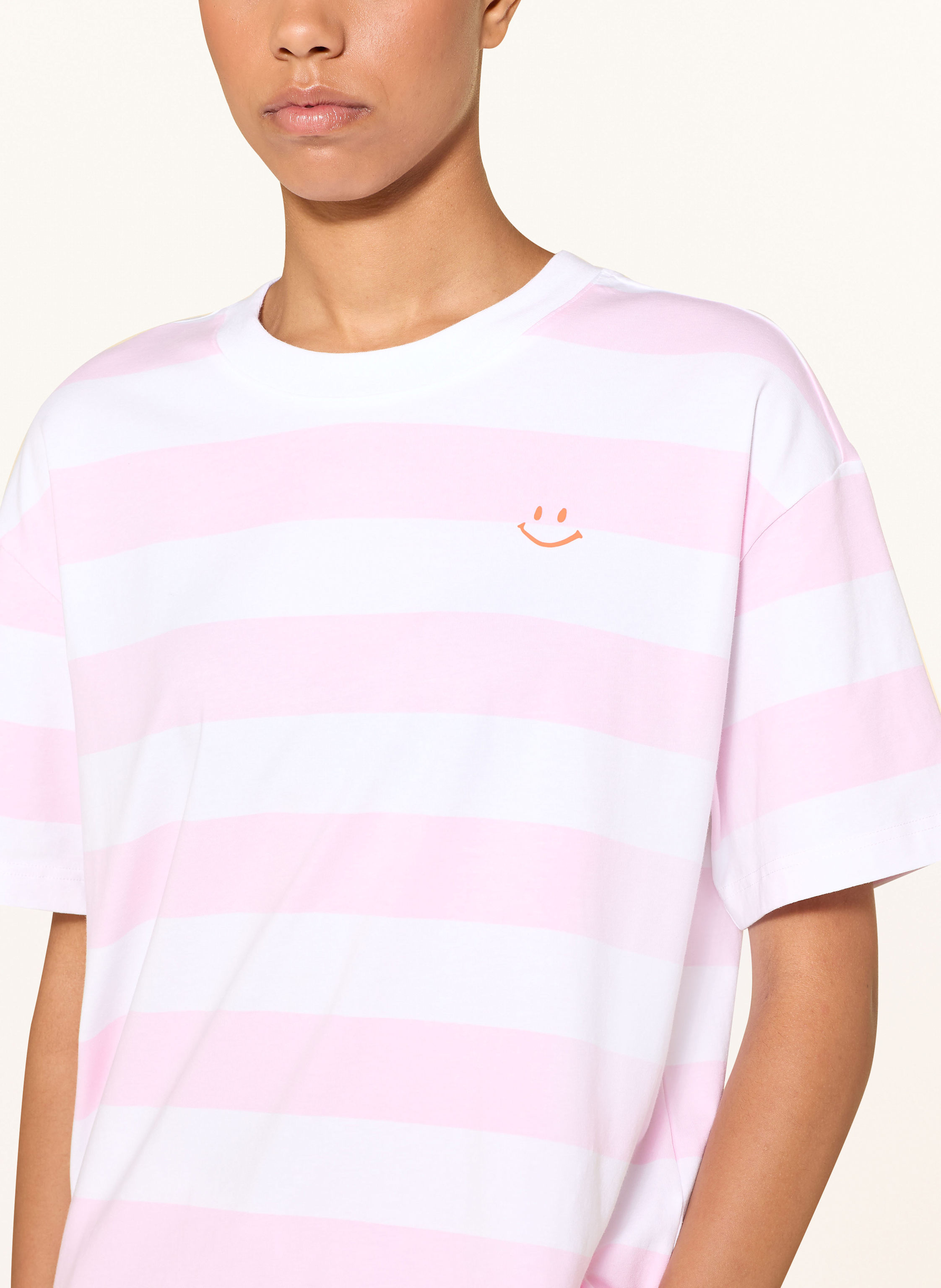 Thumbnail - Mey Schlafshirt Serie Streaked Lines rosa