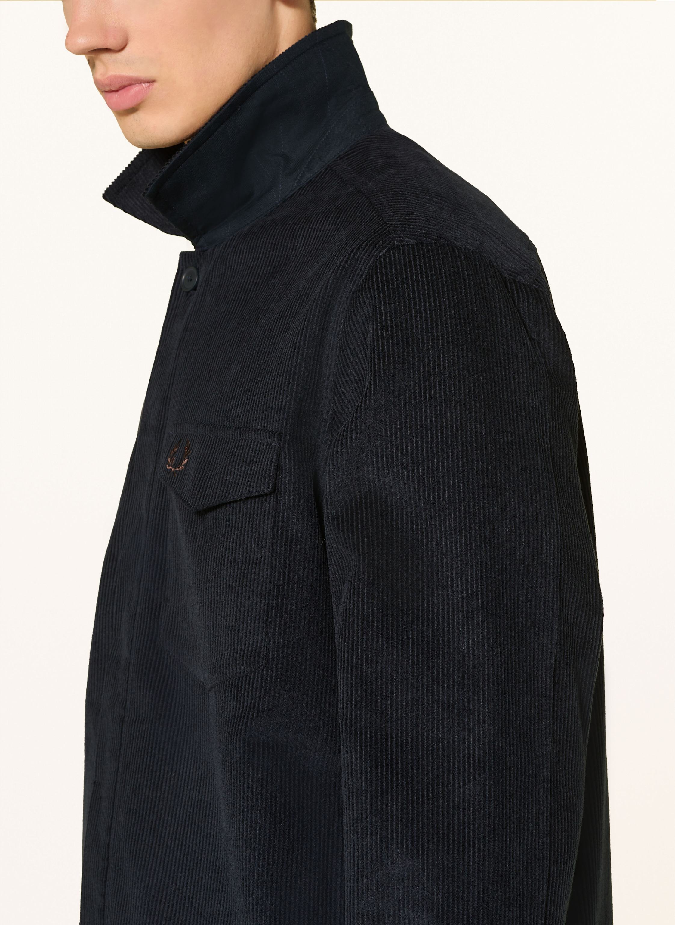 Thumbnail - Fred Perry Cord-Overjacket blau