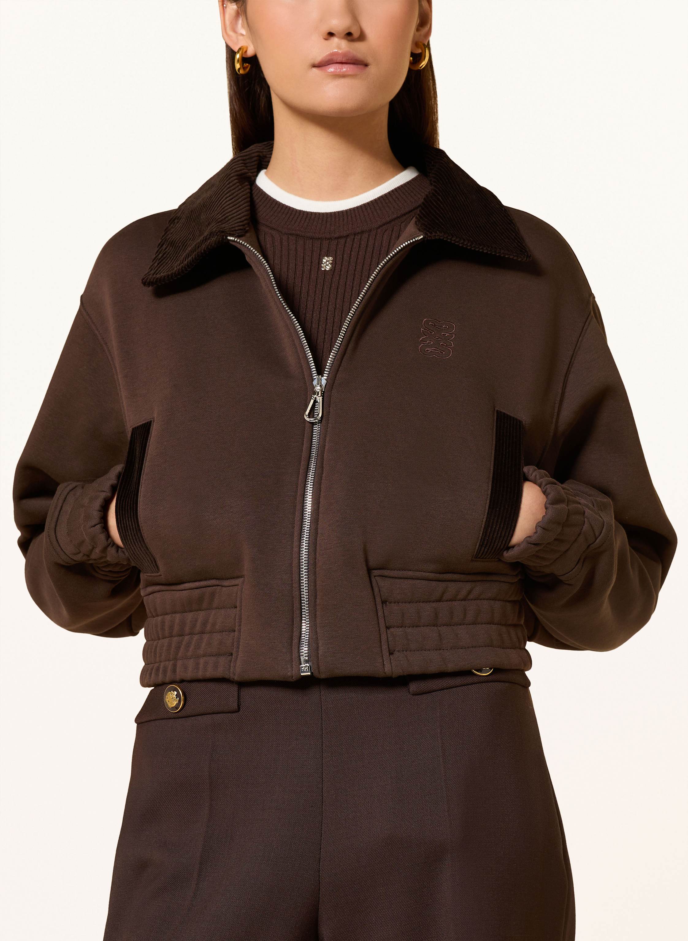 Thumbnail - Sandro Sweatjacke braun