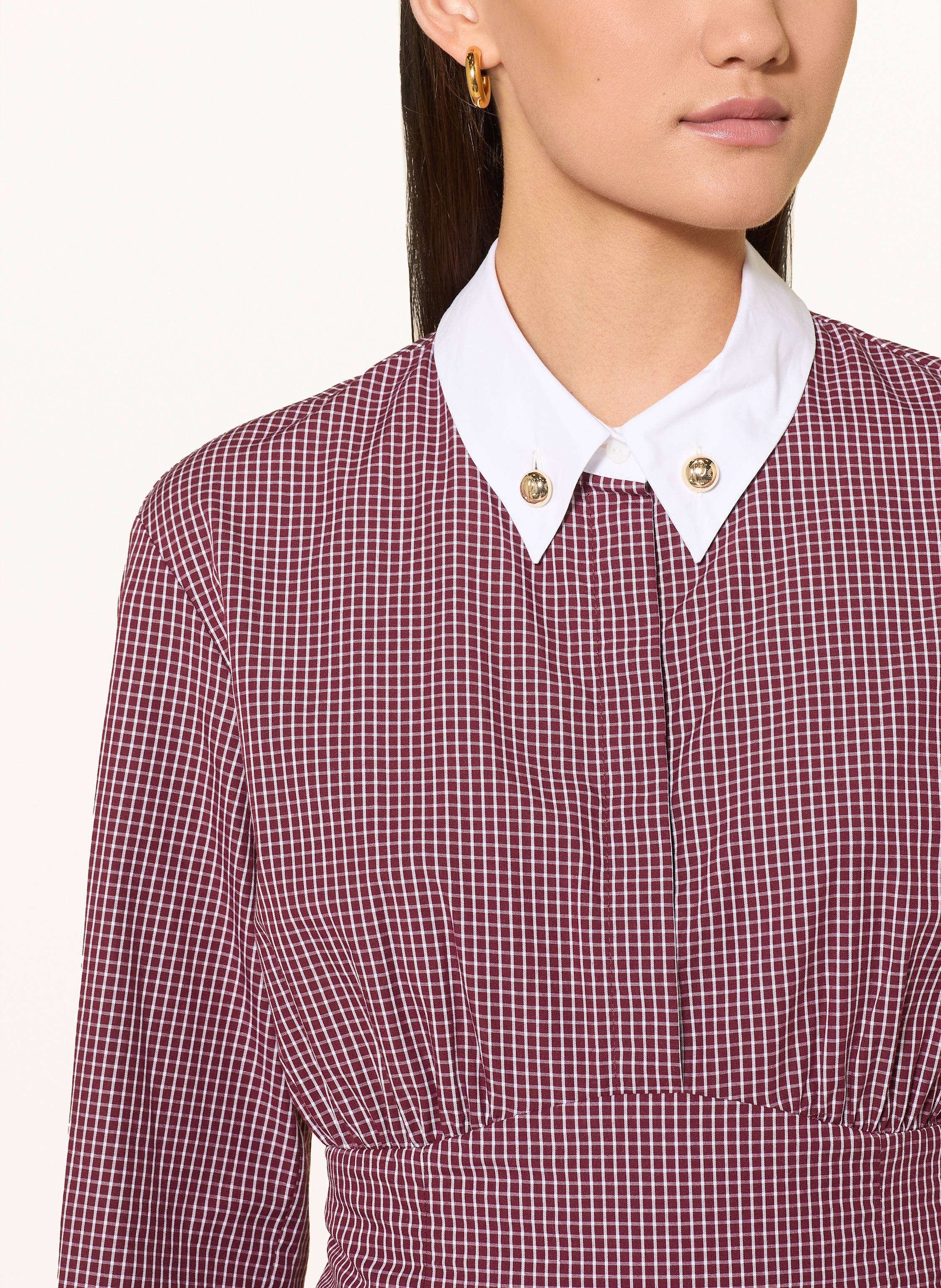 Thumbnail - Claudie Pierlot Hemdblusenkleid rot