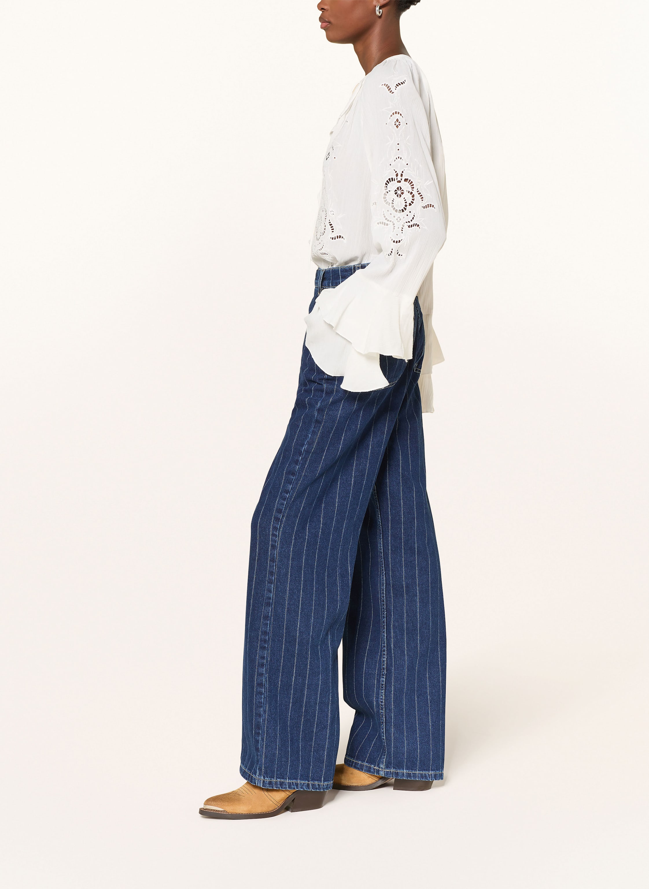 Thumbnail - Ba&Sh Wide Leg Jeans Recchi blau