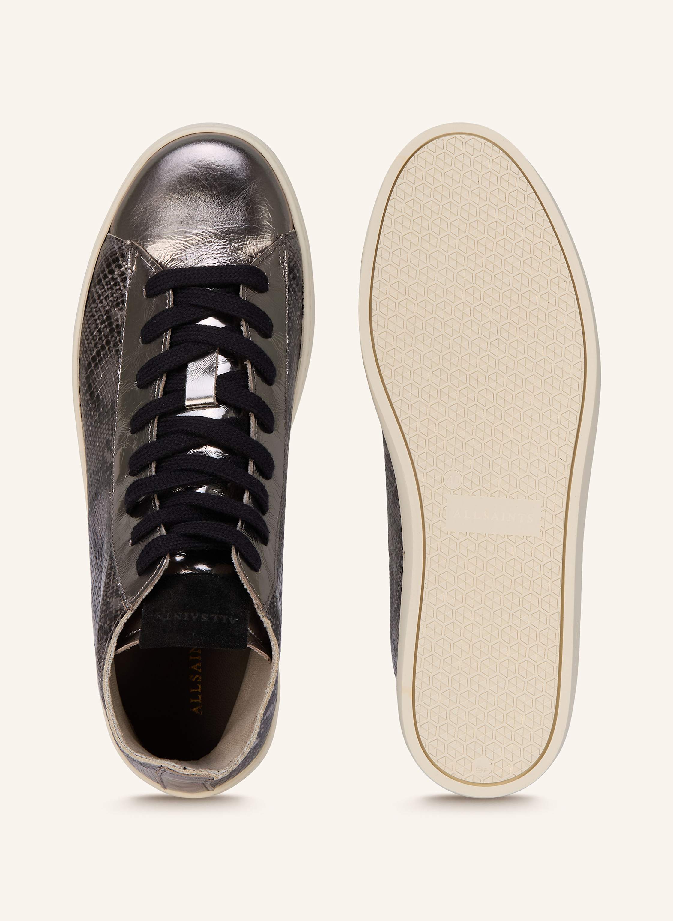 Thumbnail - Allsaints Hightop-Sneaker Tana silber