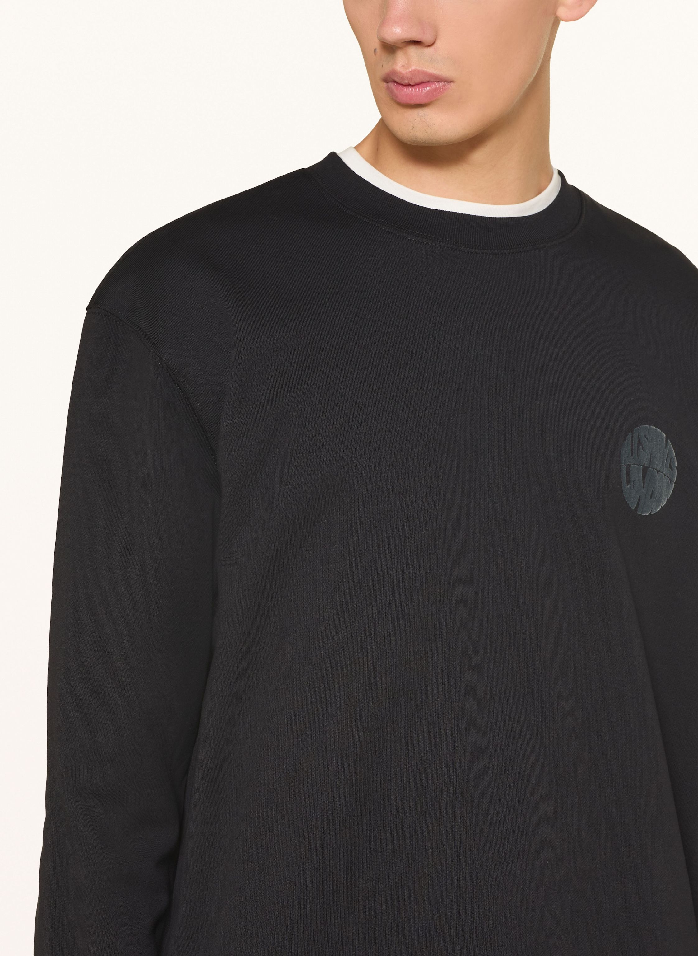 Thumbnail - Allsaints Sweatshirt Waved schwarz