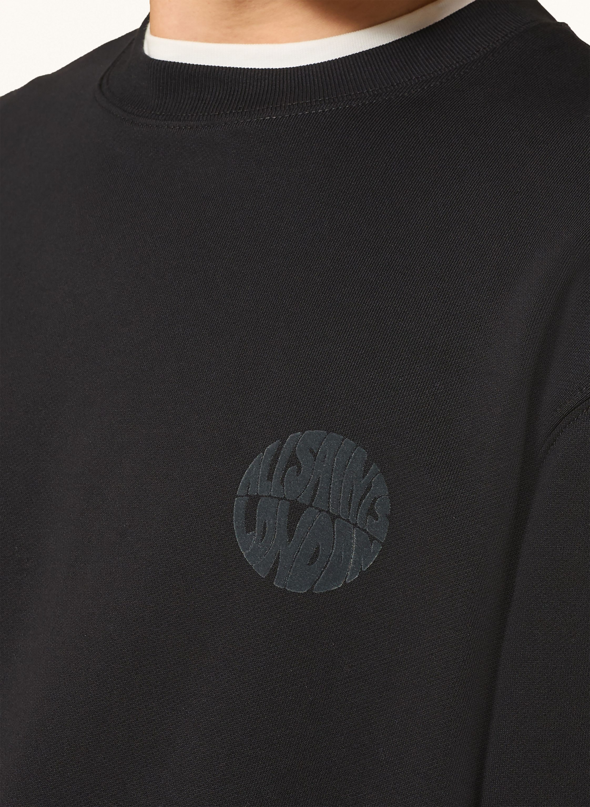 Thumbnail - Allsaints Sweatshirt Waved schwarz