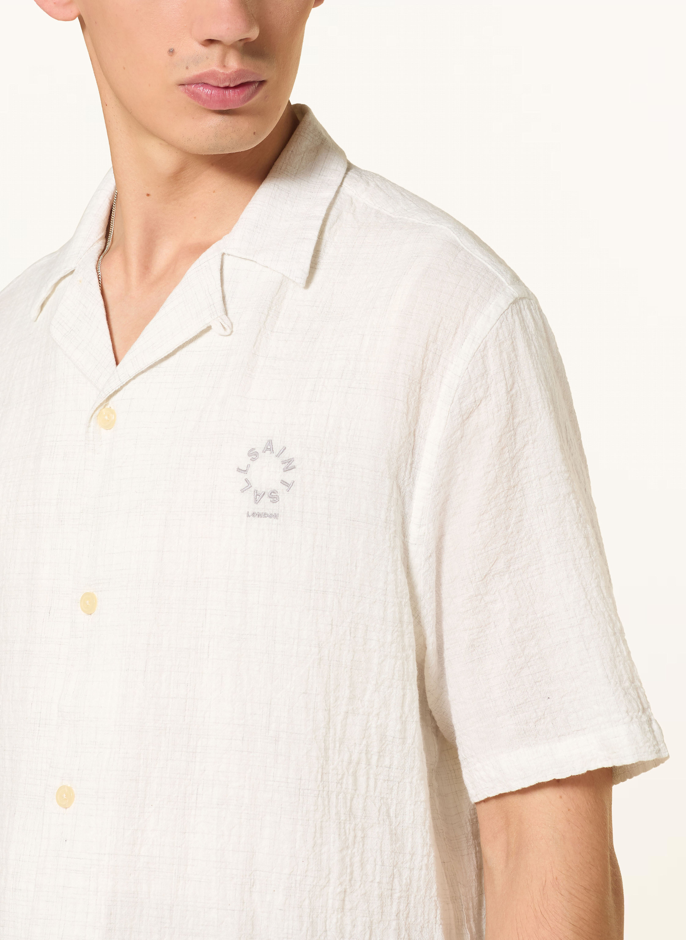 Thumbnail - Allsaints Resorthemd Admon Relaxed Fit weiss