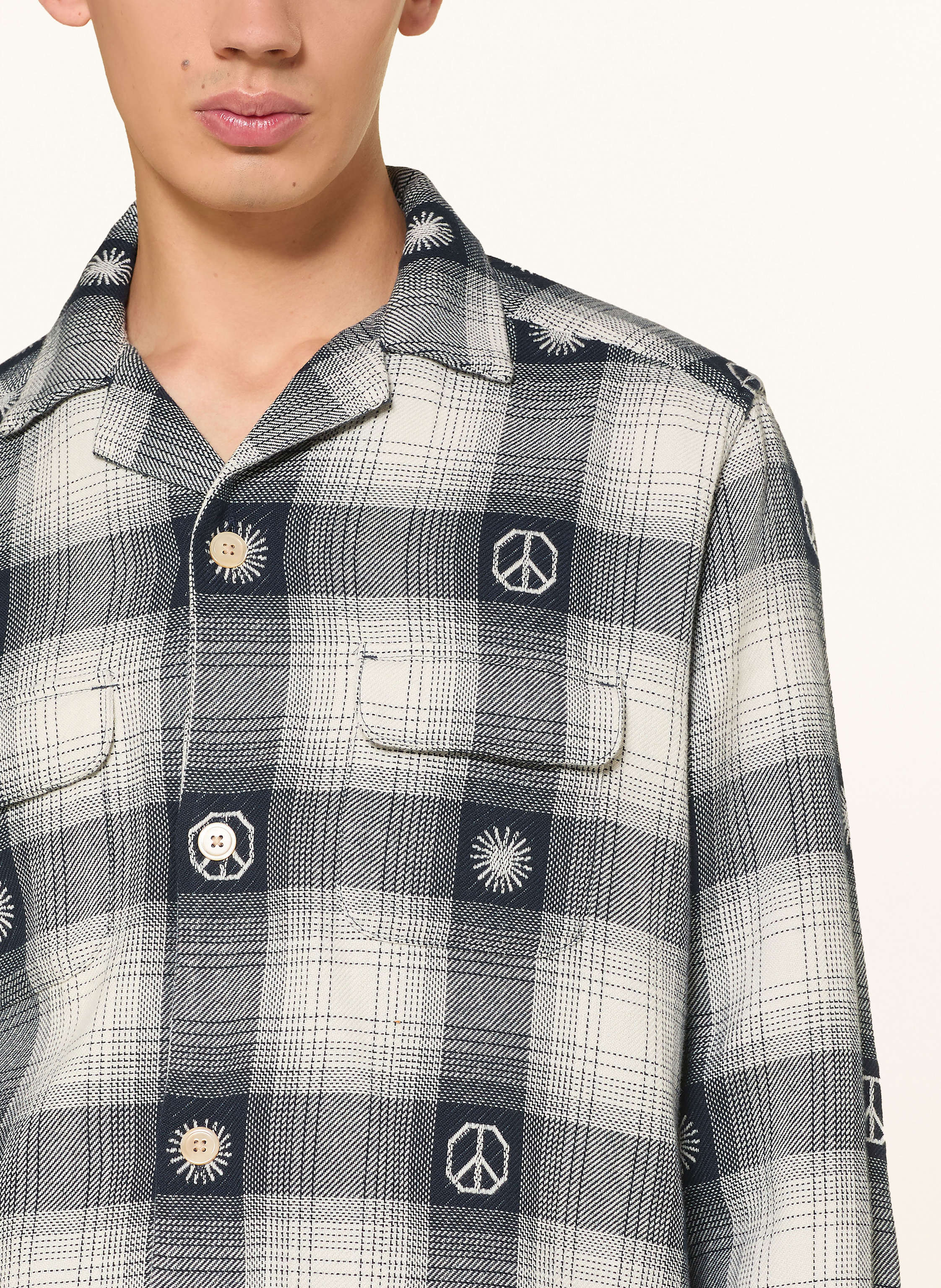 Thumbnail - Allsaints Hemd Castor Boxy Fit blau