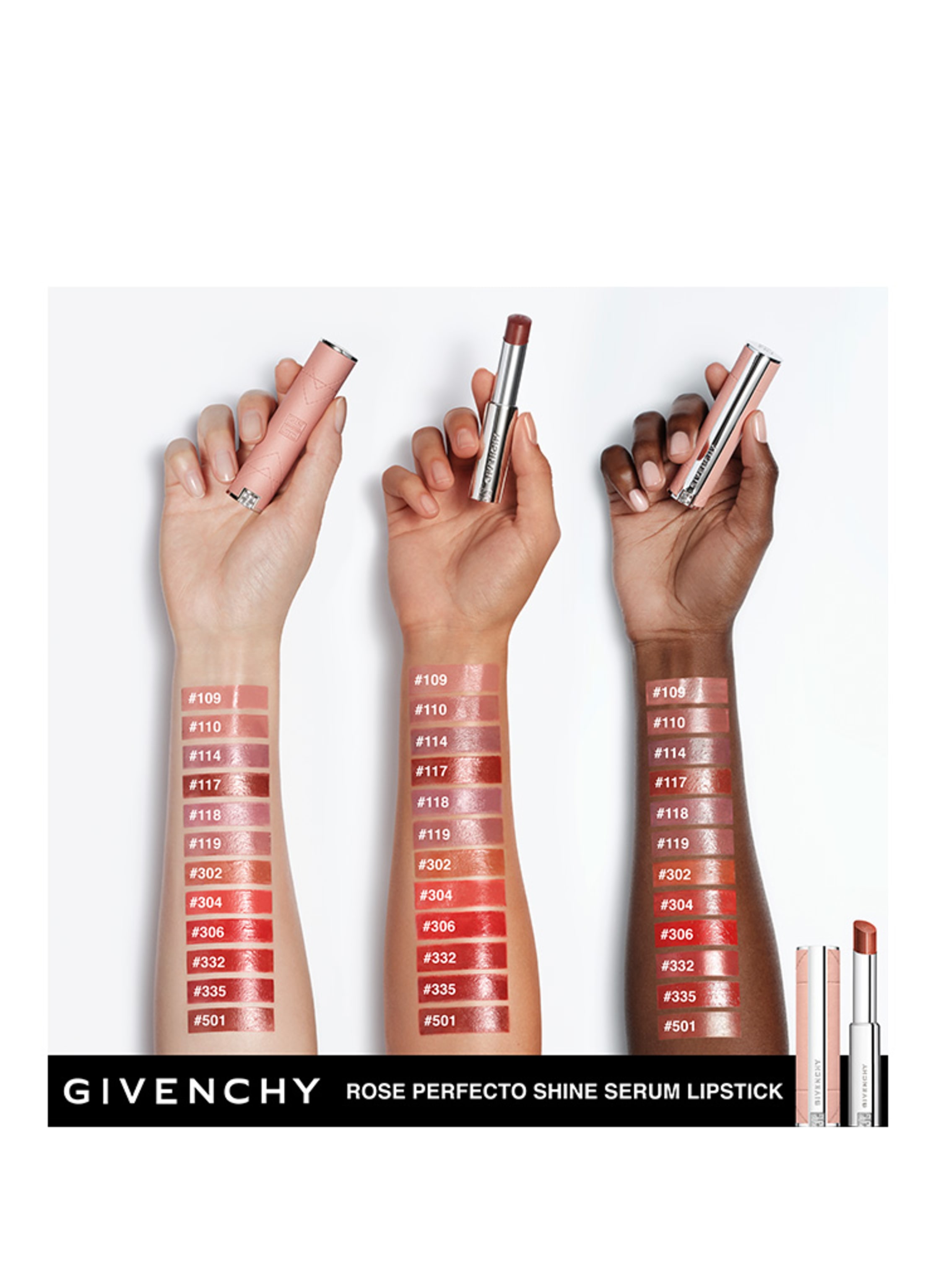 Thumbnail - Givenchy Beauty Rose Perfecto Shine Serum Lippenstift