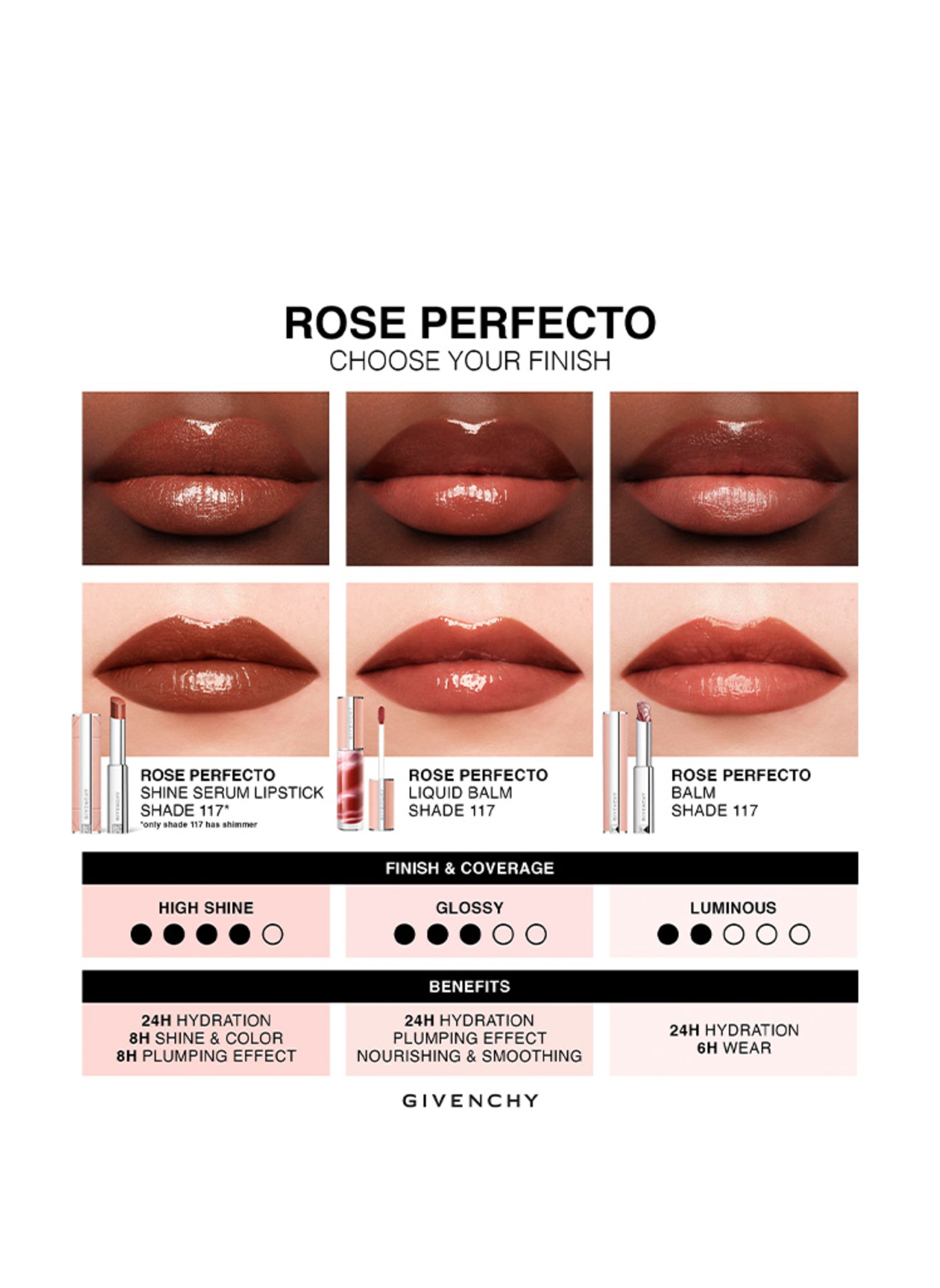 Thumbnail - Givenchy Beauty Rose Perfecto Shine Serum Lippenstift