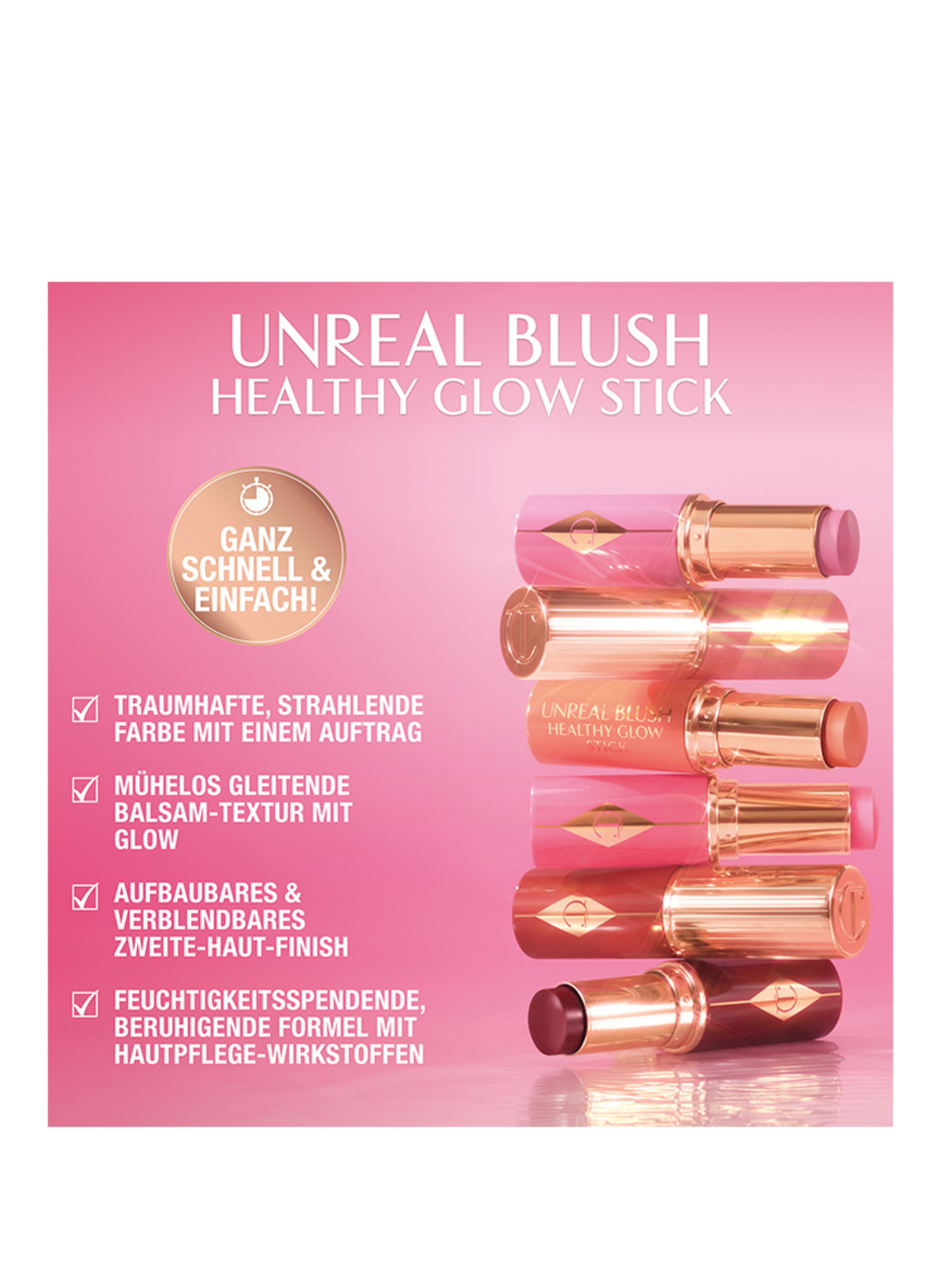 Thumbnail - Charlotte Tilbury Unreal Healthy Glow Blush Stick Rouge