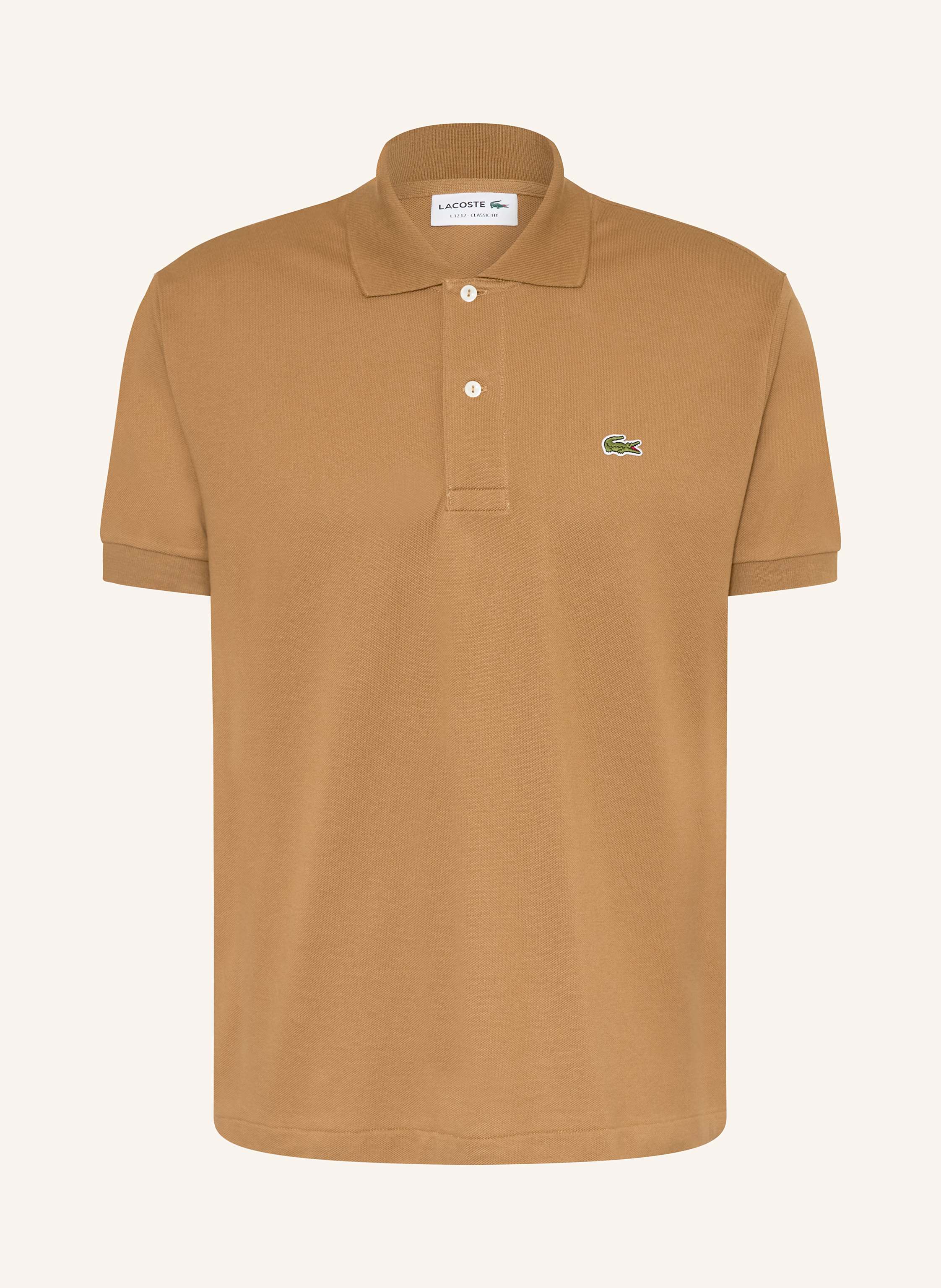 Lacoste Piqué-Poloshirt Classic Fit braun