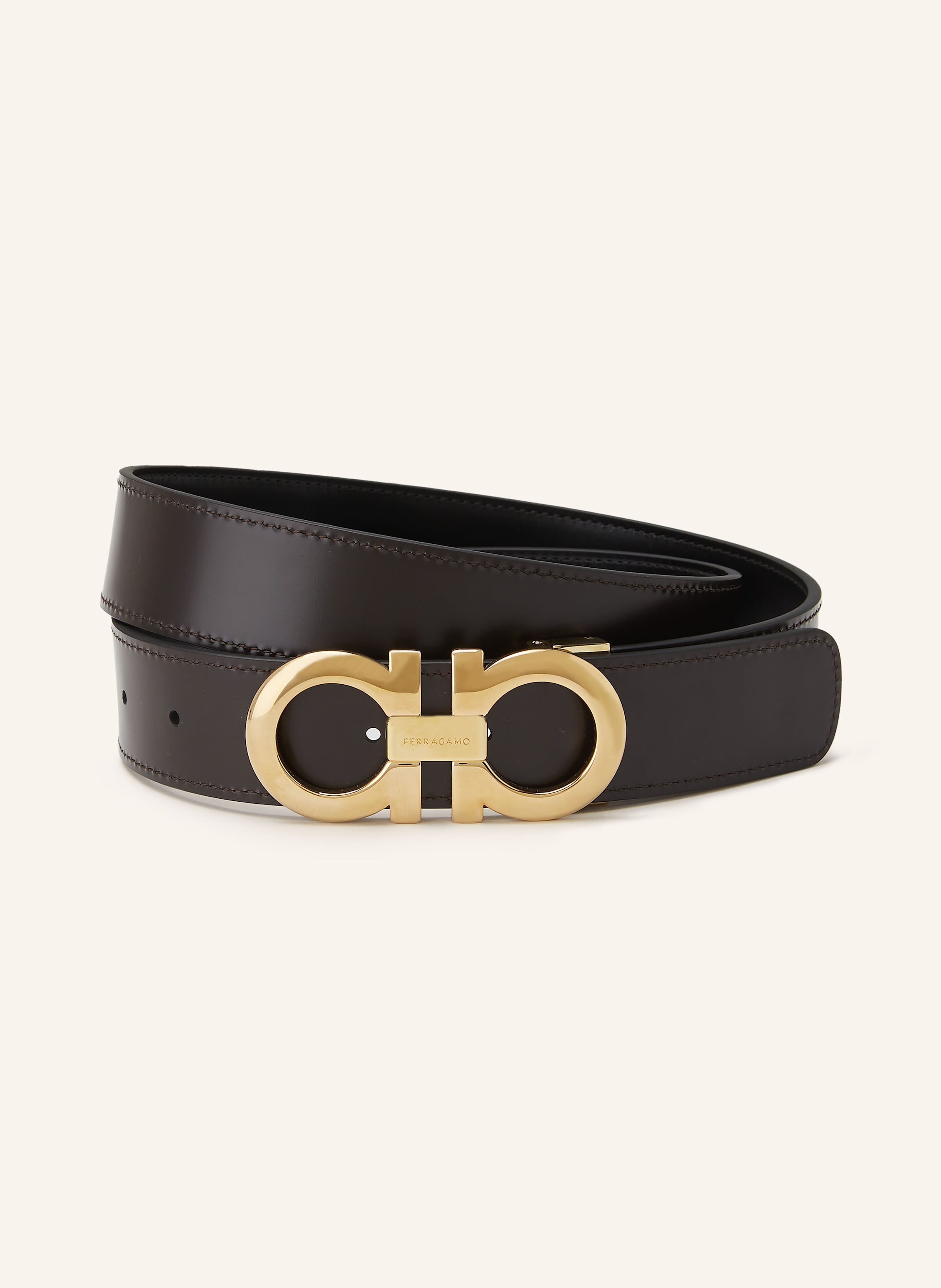 Ferragamo Ferragamo Ledergürtel schwarz in SCHWARZ