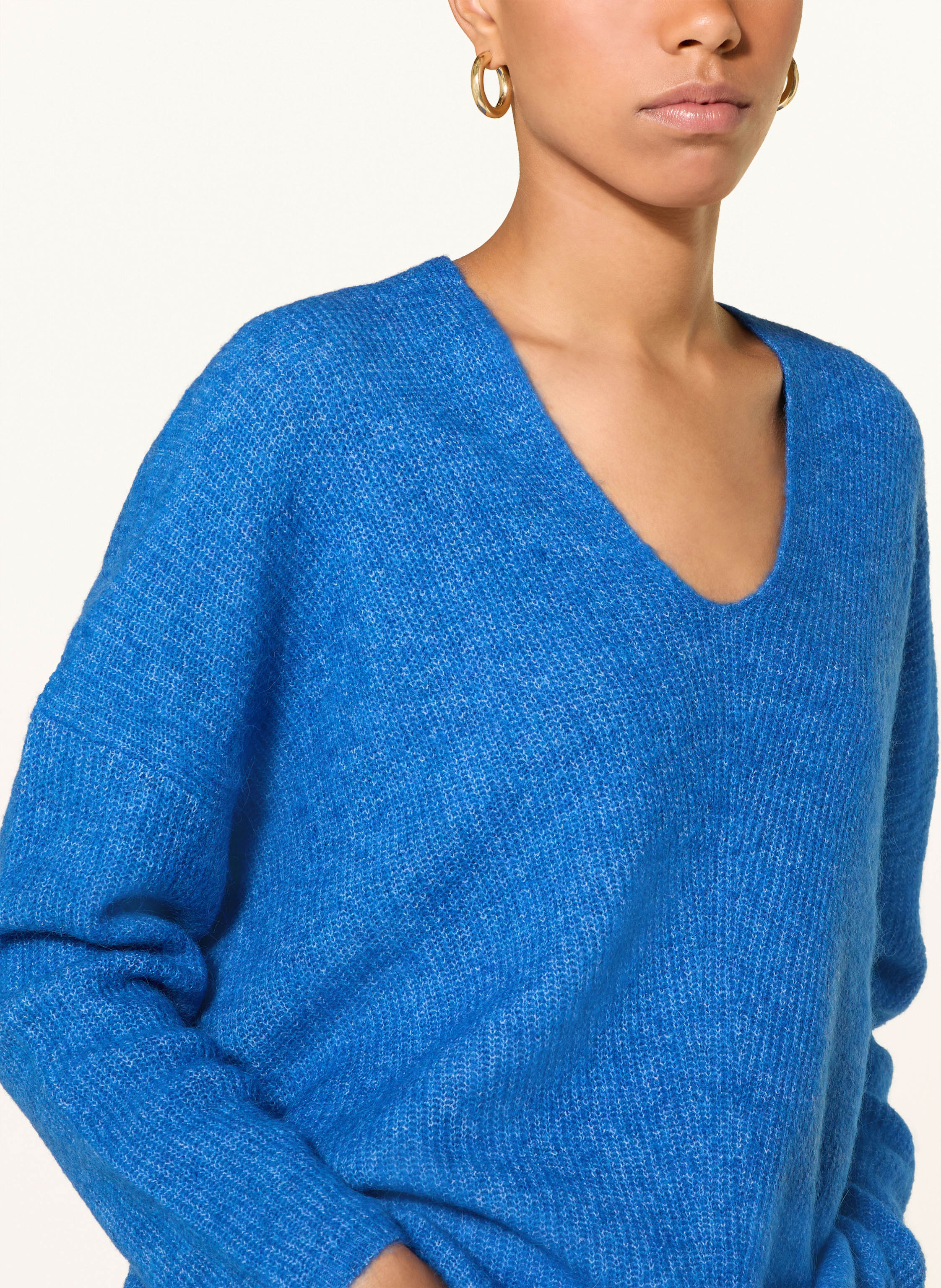 Thumbnail - Mos Mosh Pullover Thora Mit Alpaka blau