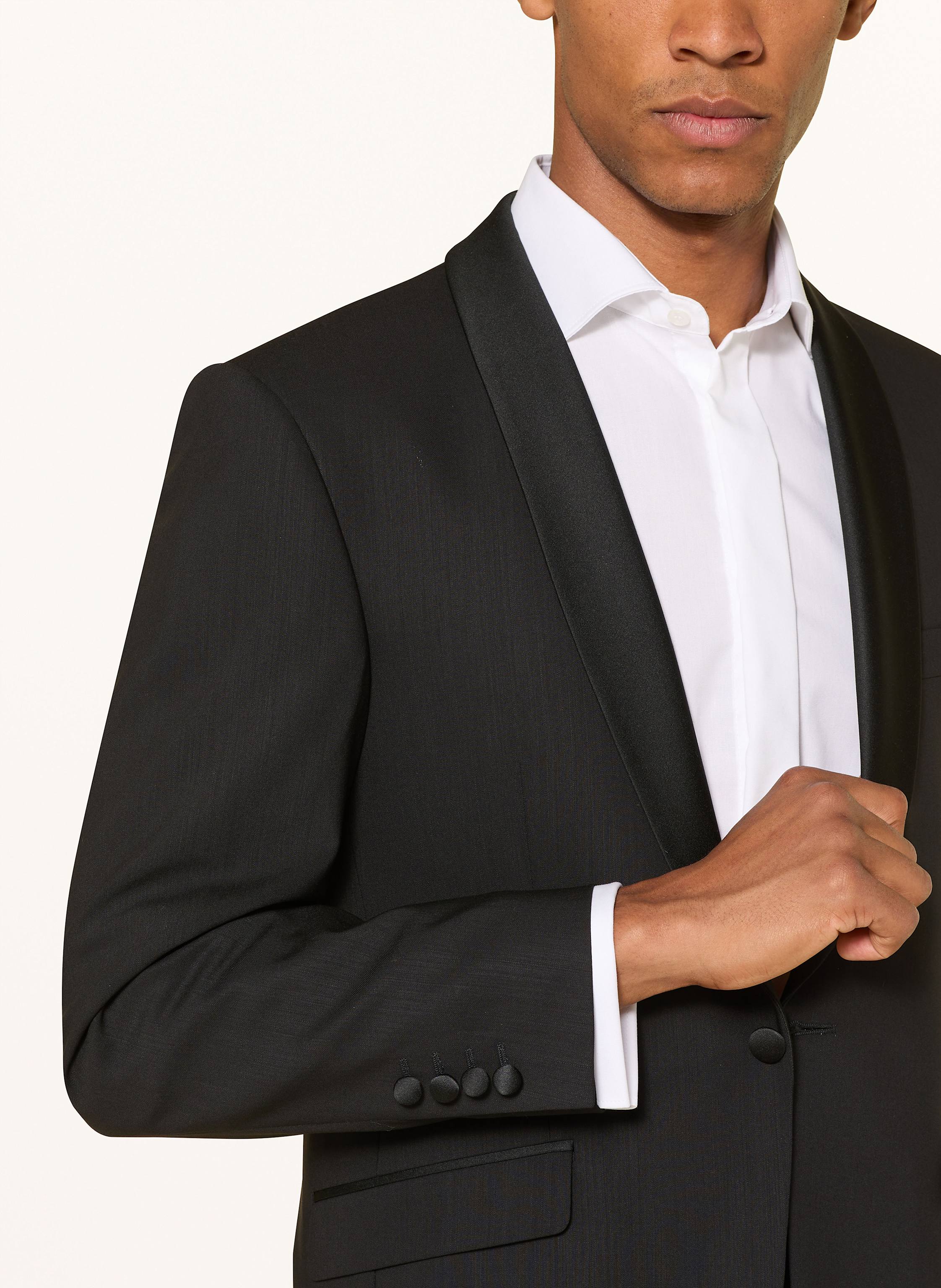 Thumbnail - Wilvorst Smoking-Sakko Slim Fit schwarz